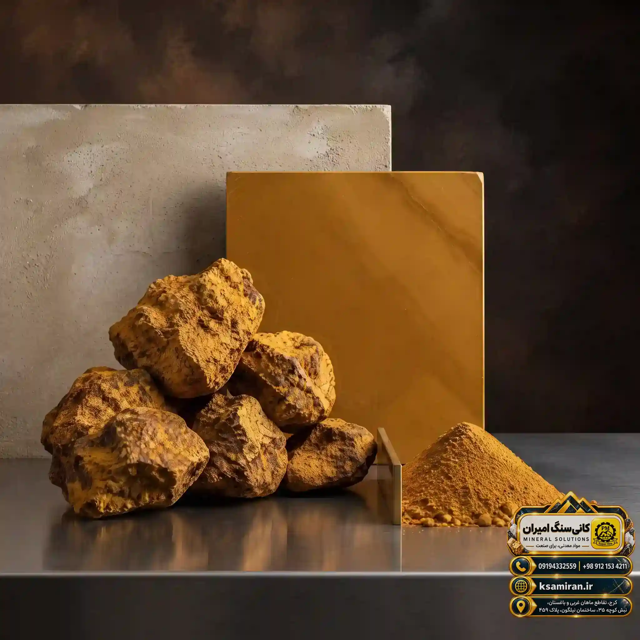 اکسید لیمونیت (گل ماش) احساس امنیت در تامین مواد صنعتی