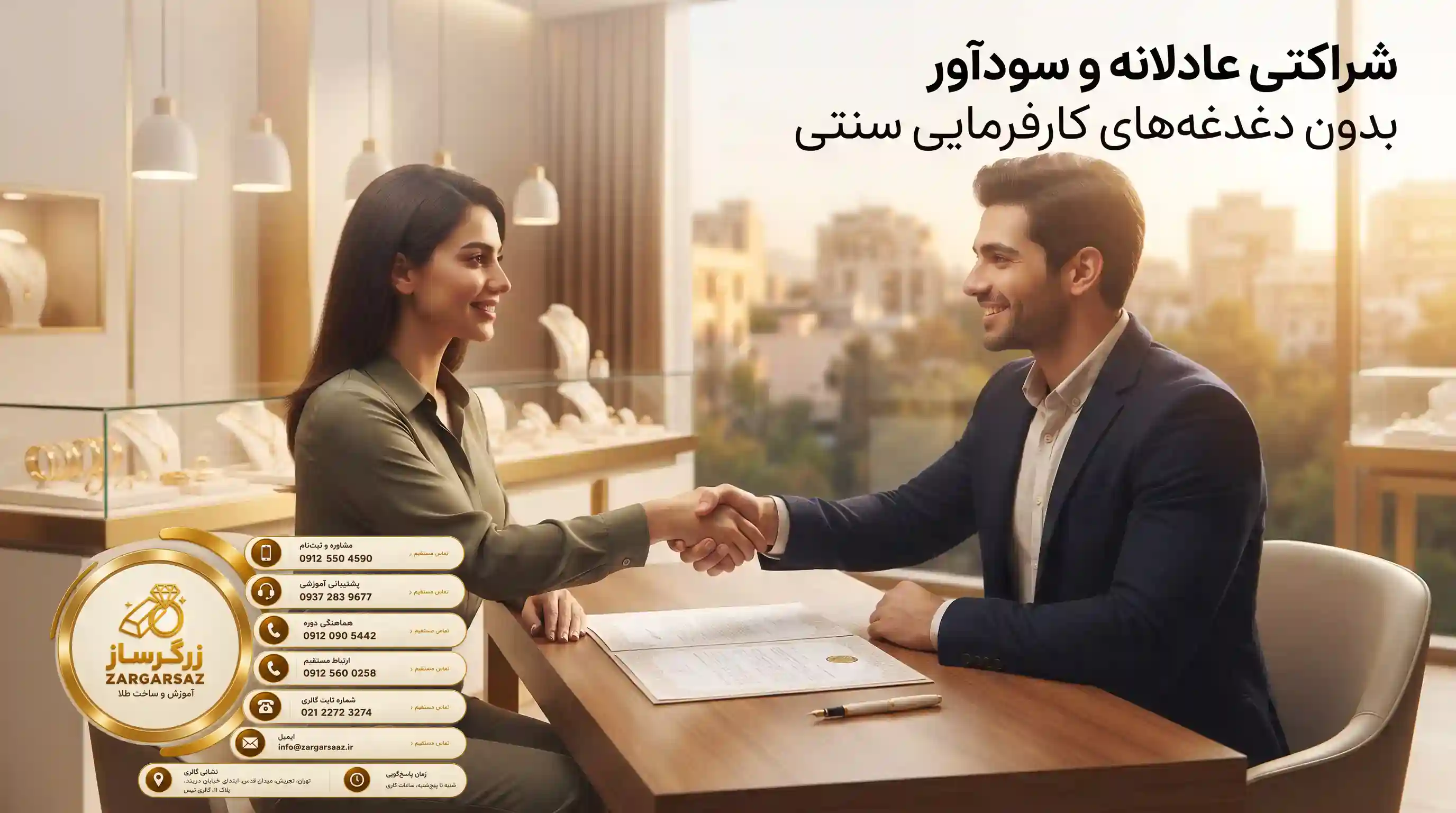 ???? شراكتي عادلانه و سودآور بدون دغدغههاي كارفرمايي سنتي