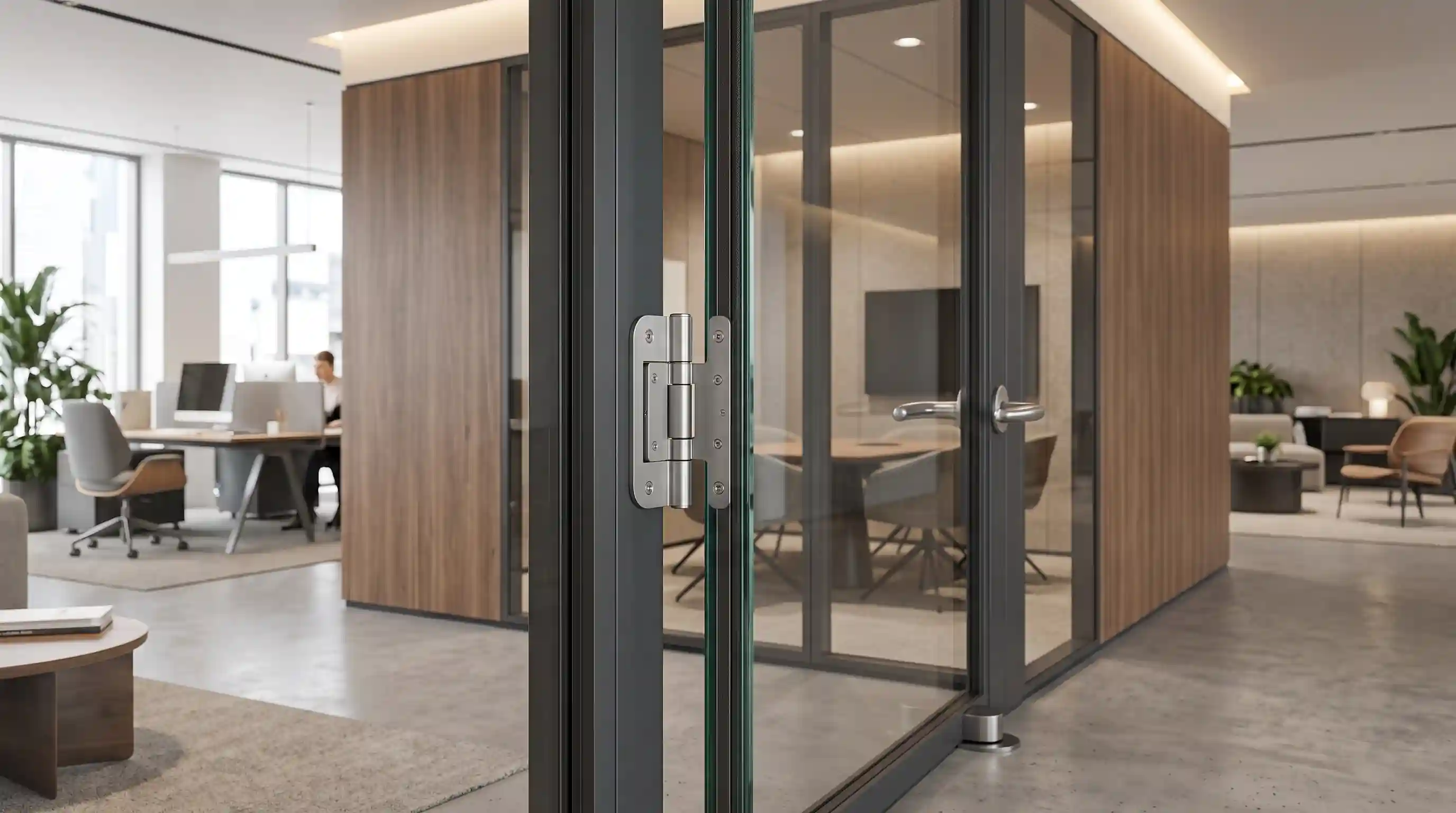 🚪 لولاهای تخصصی و سنگین&zwnj;کار برای درهای دوجداره آکوستیک