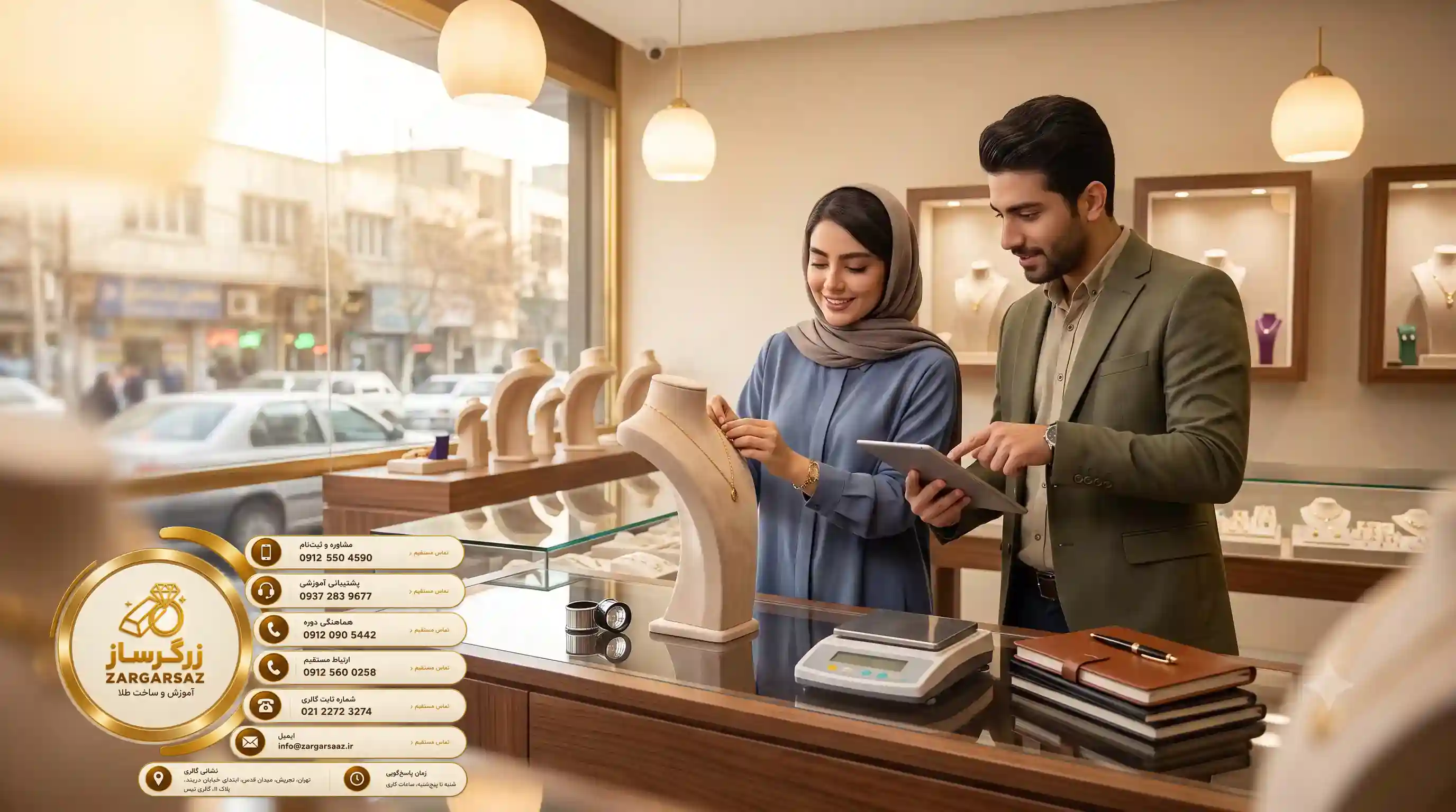 دوره جامع آموزش طلافروشی زرگرساز برای ورود به بازار کار