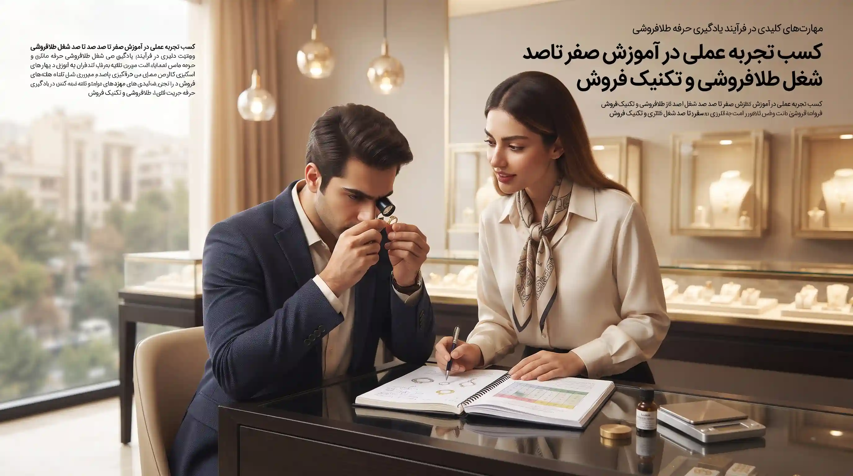 💎 مهارتهای کلیدی در فرآیند یادگیری حرفه طلافروشی