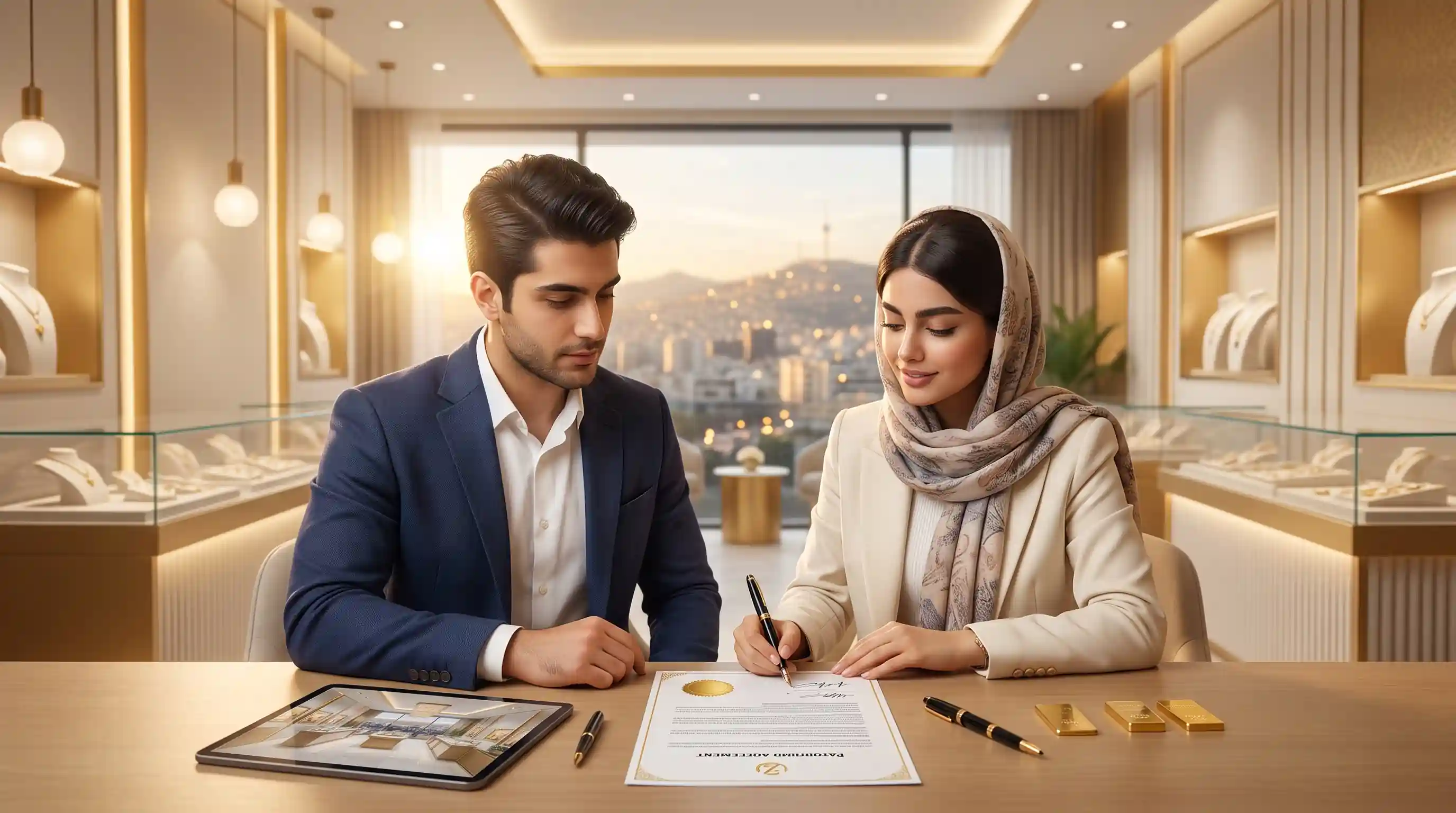 🤝 مشارکت و سرمایه&zwnj;گذاری مشترک در راه اندازی طلافروشی