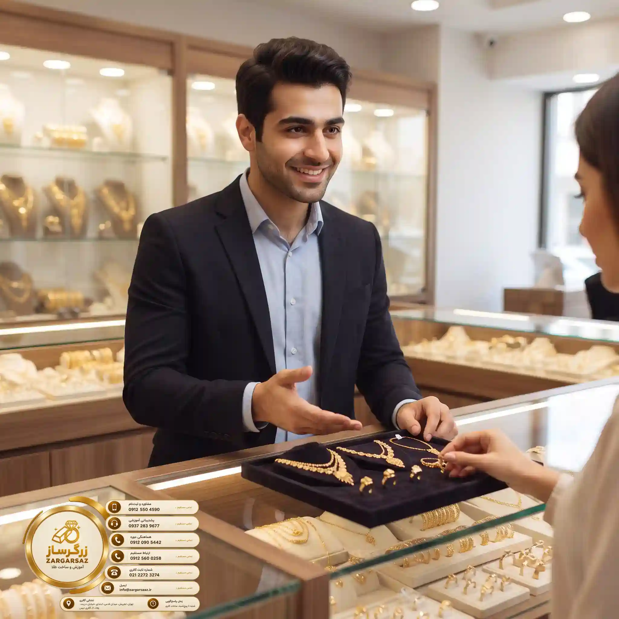 با دوره آموزش طلافروشی تکنیکهای جذب مشتری طلا را بیاموزید