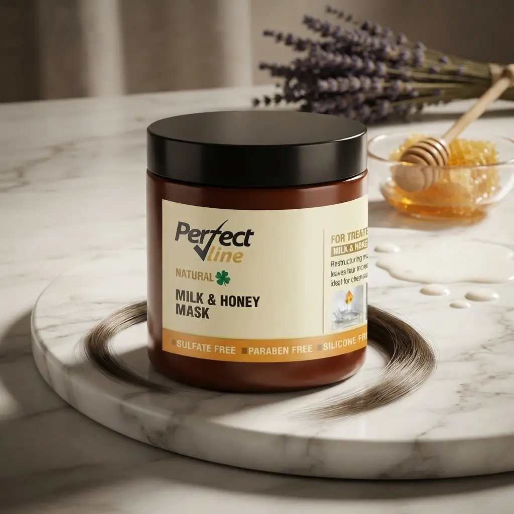ماسک موی شیر وعسل پرفکت ﻻین | Perfect Line Milk & Honey Mask بهترین انتخاب سالنی و خانگی
