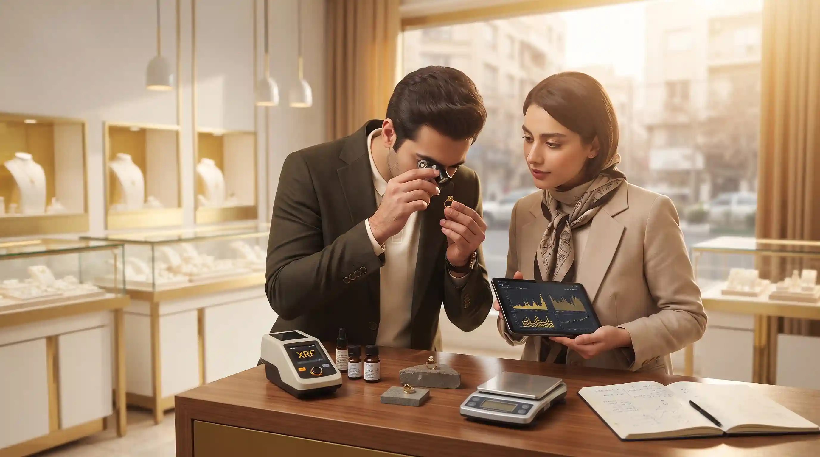 ابزارها و تجهیزات مدرن در عیارسنجی طلا