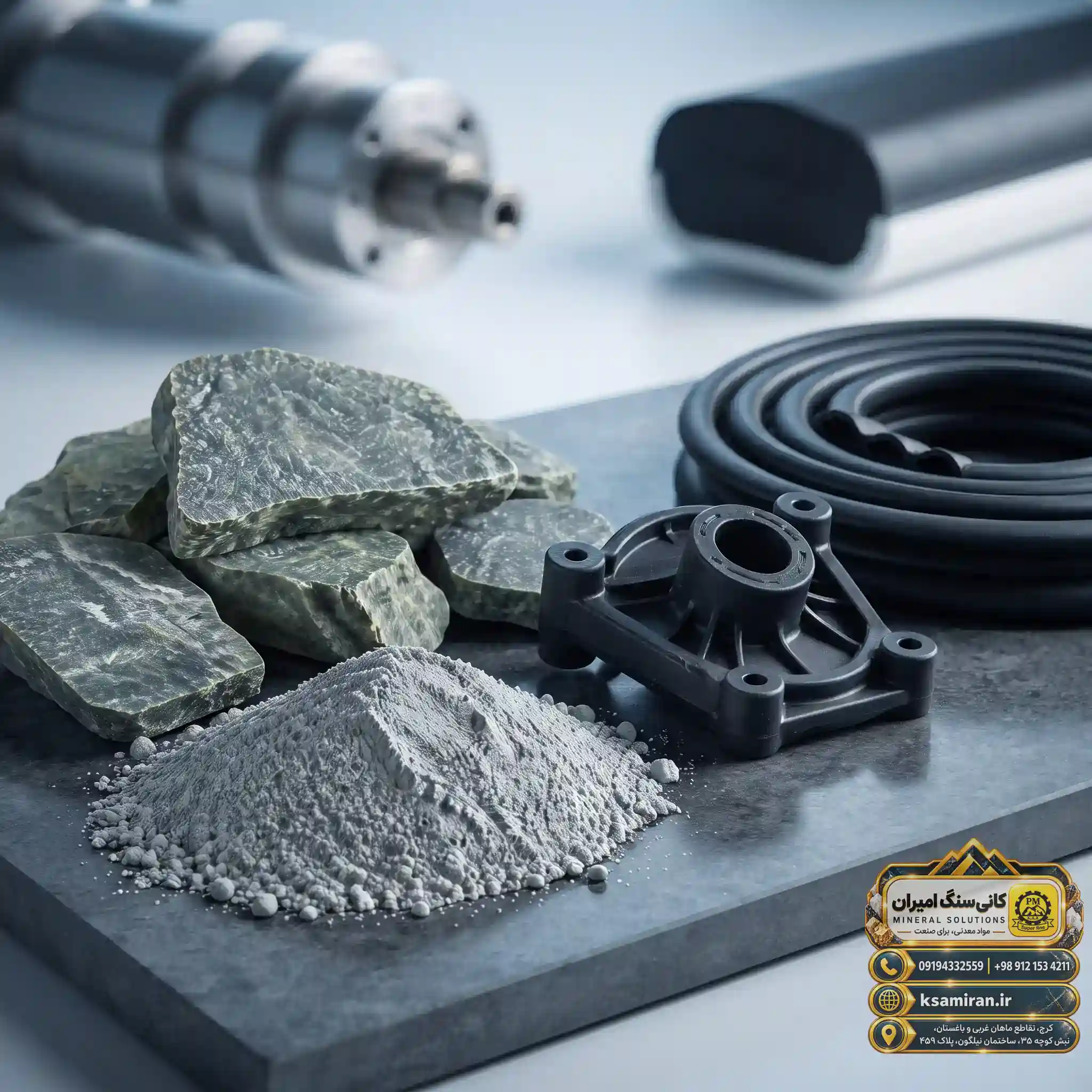 تالک صنعتی و تاثیر آن در کیفیت نهایی لاستیک