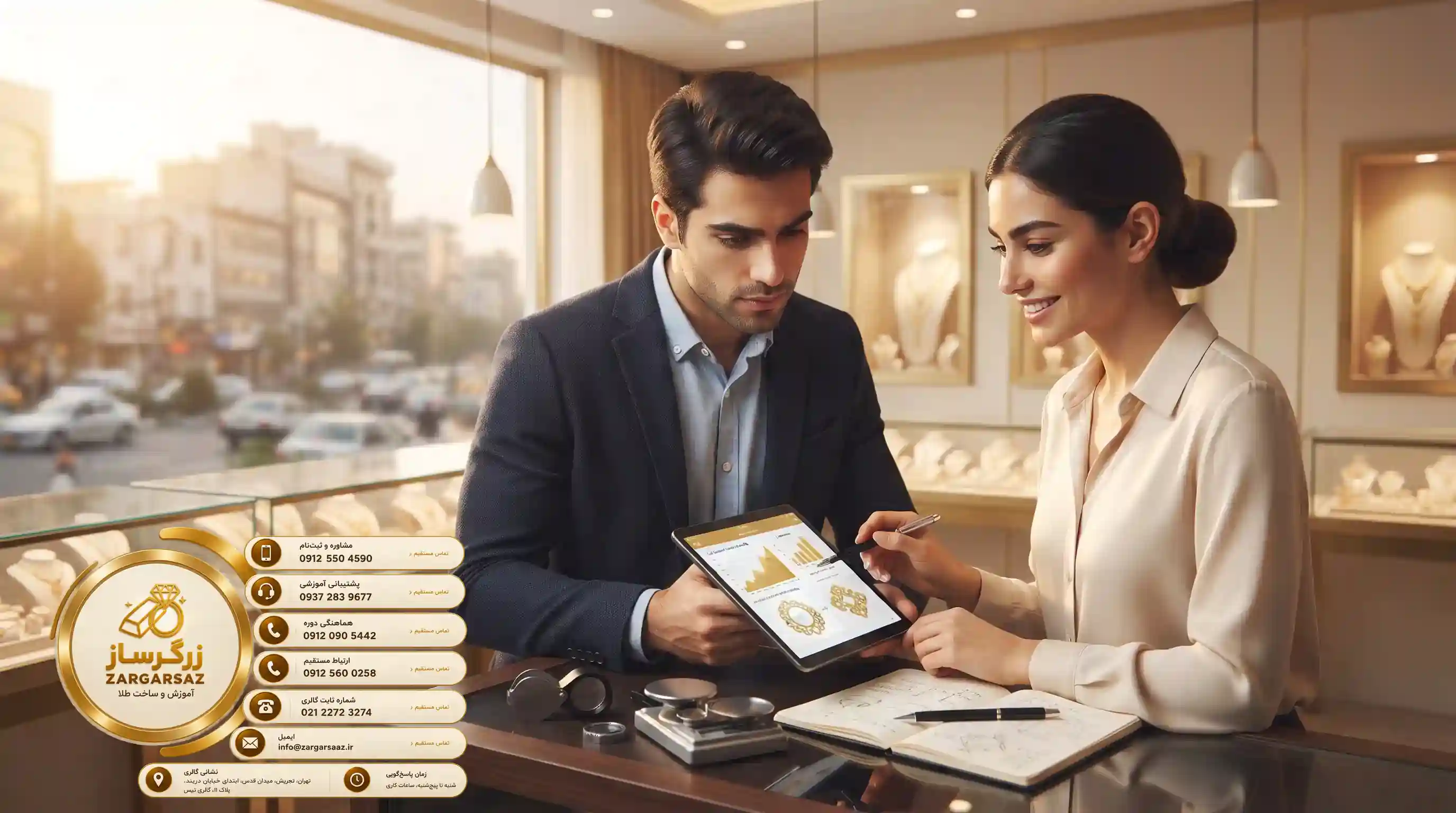 ???? سرفصل&zwnj;هاي جامع دوره آموزش طلافروشي از صفر تا صد