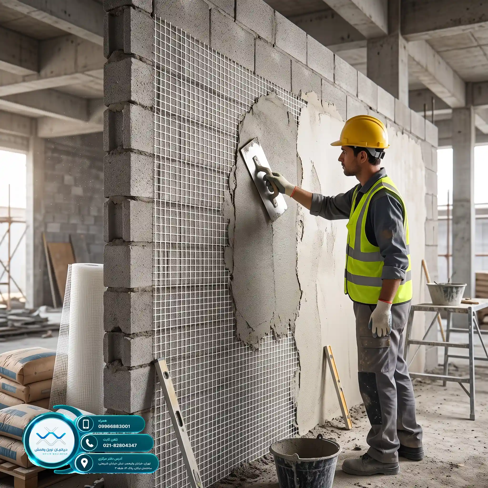 آگاهی از هزینه اجرای وال مش با مش Zr-Glass ضدآب