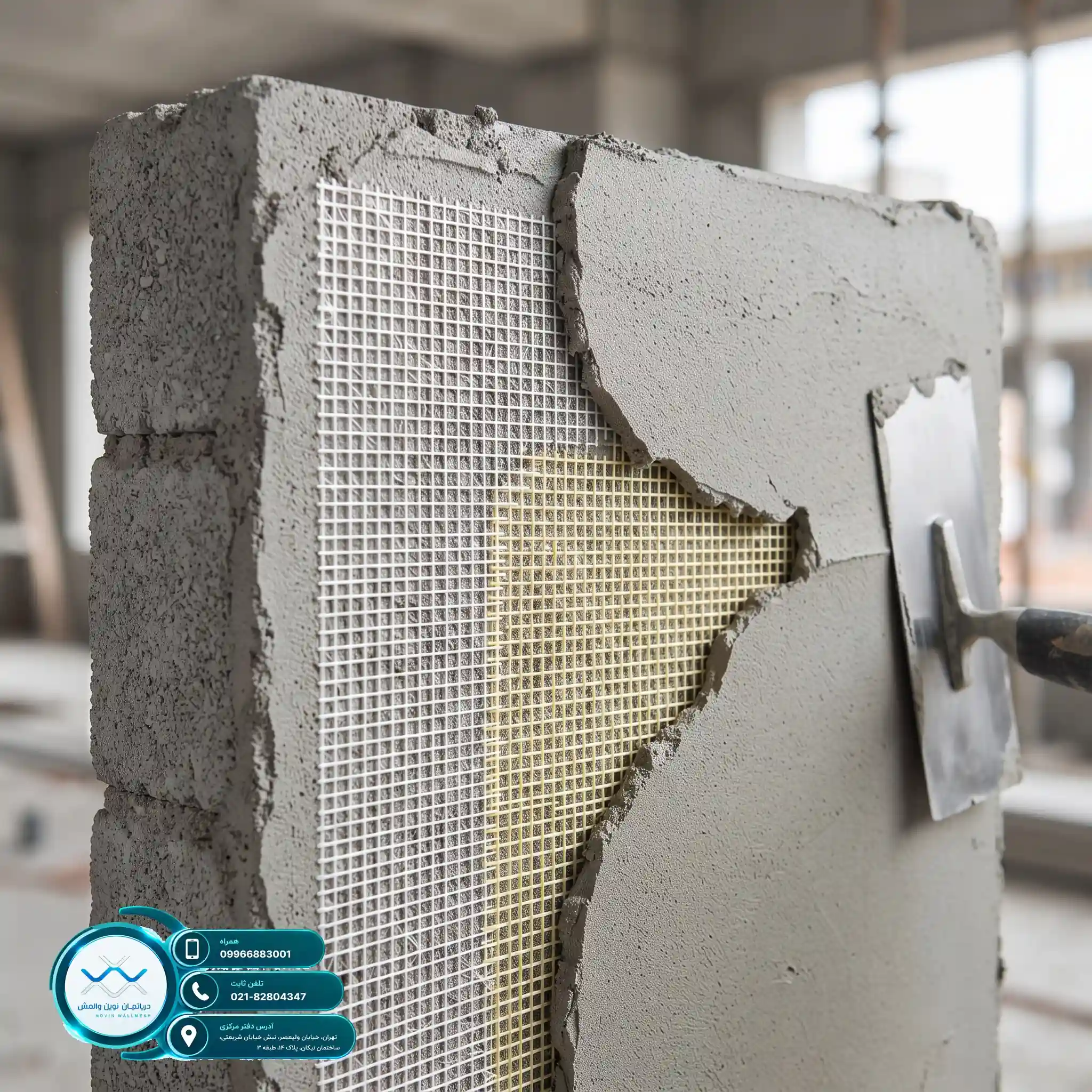 هزینه اجرای وال مش با پلاستر سیمانی مقاوم نوین وال مش ویژه