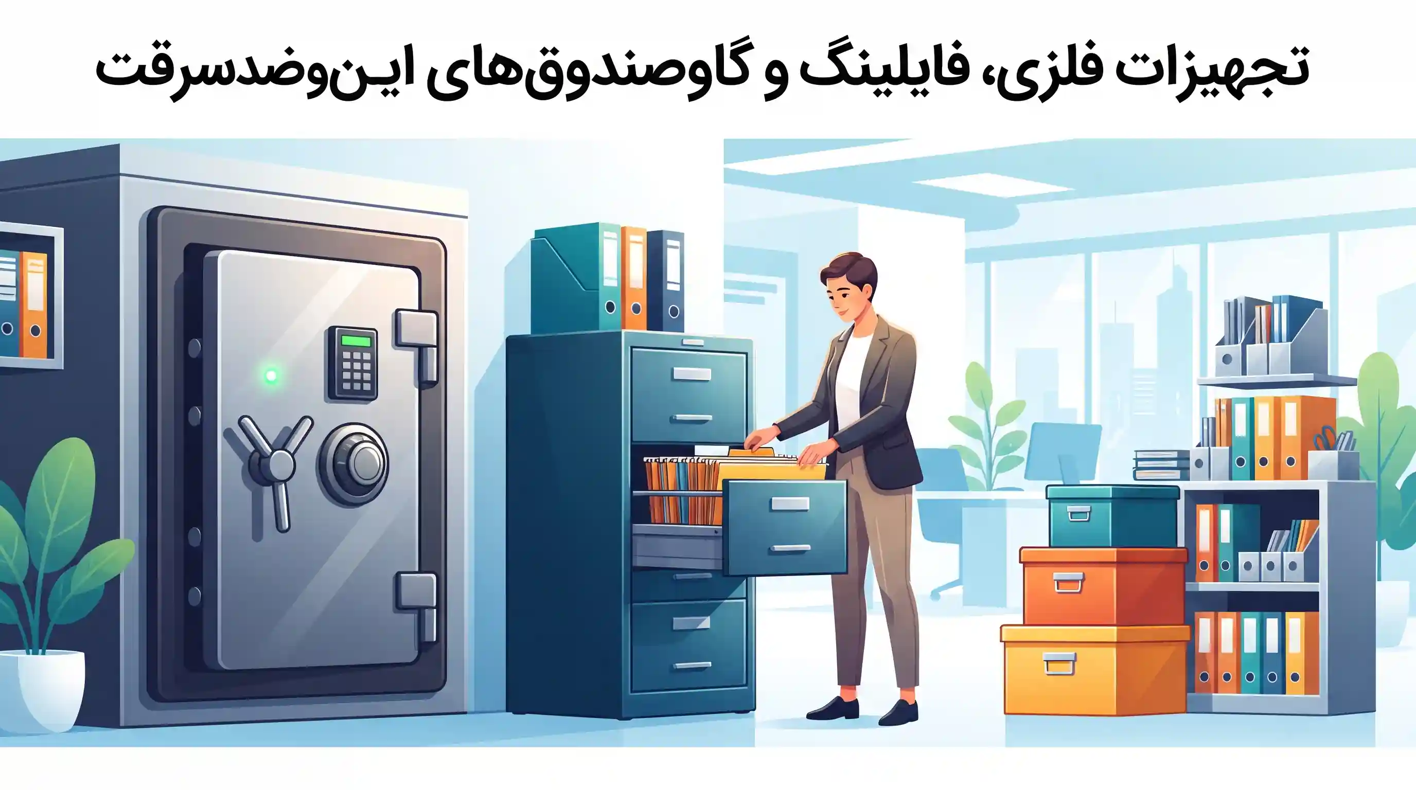 💼 تجهیزات فلزی، فایلینگ و گاوصندوق‌های ایمن و ضد سرقت