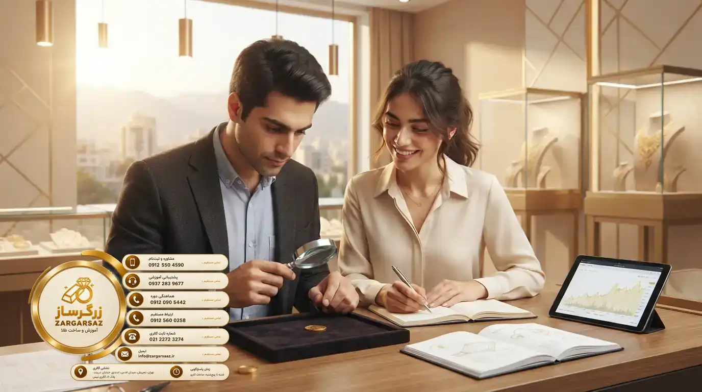 چگونه با کمترین ریسک ورود کنیم؟ آموزش صفر تا صد شغل طلافروشی