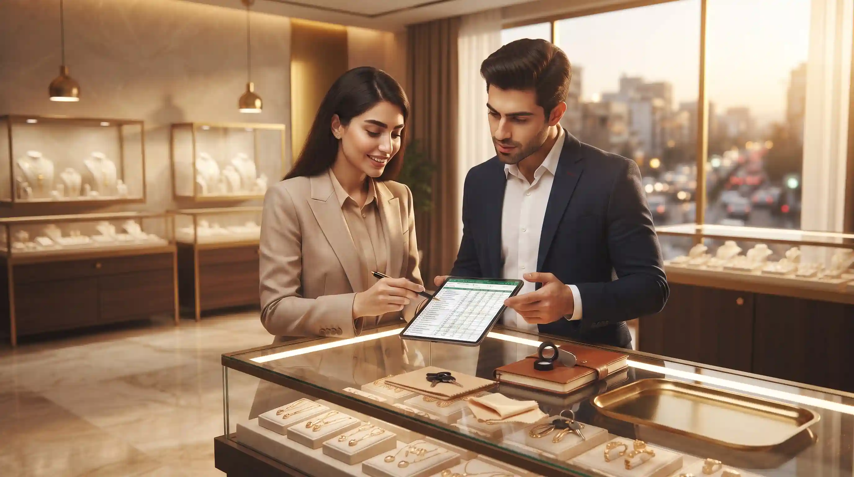 🏆 چکلیست نهایی و مدیریت روزانه ویترین طلافروشی