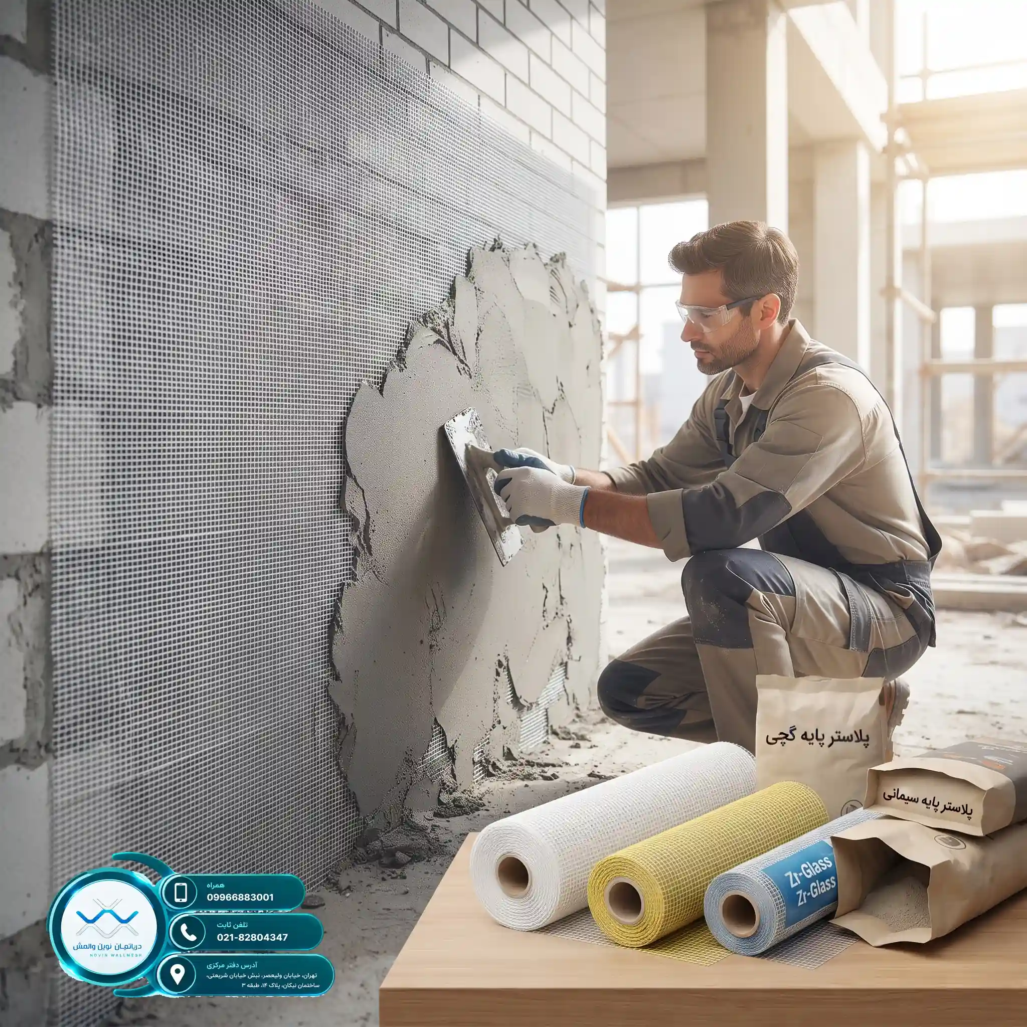 دپارتمان نوین وال مش؛ ارائه دهنده برترین مشهای فایبرگلاس
