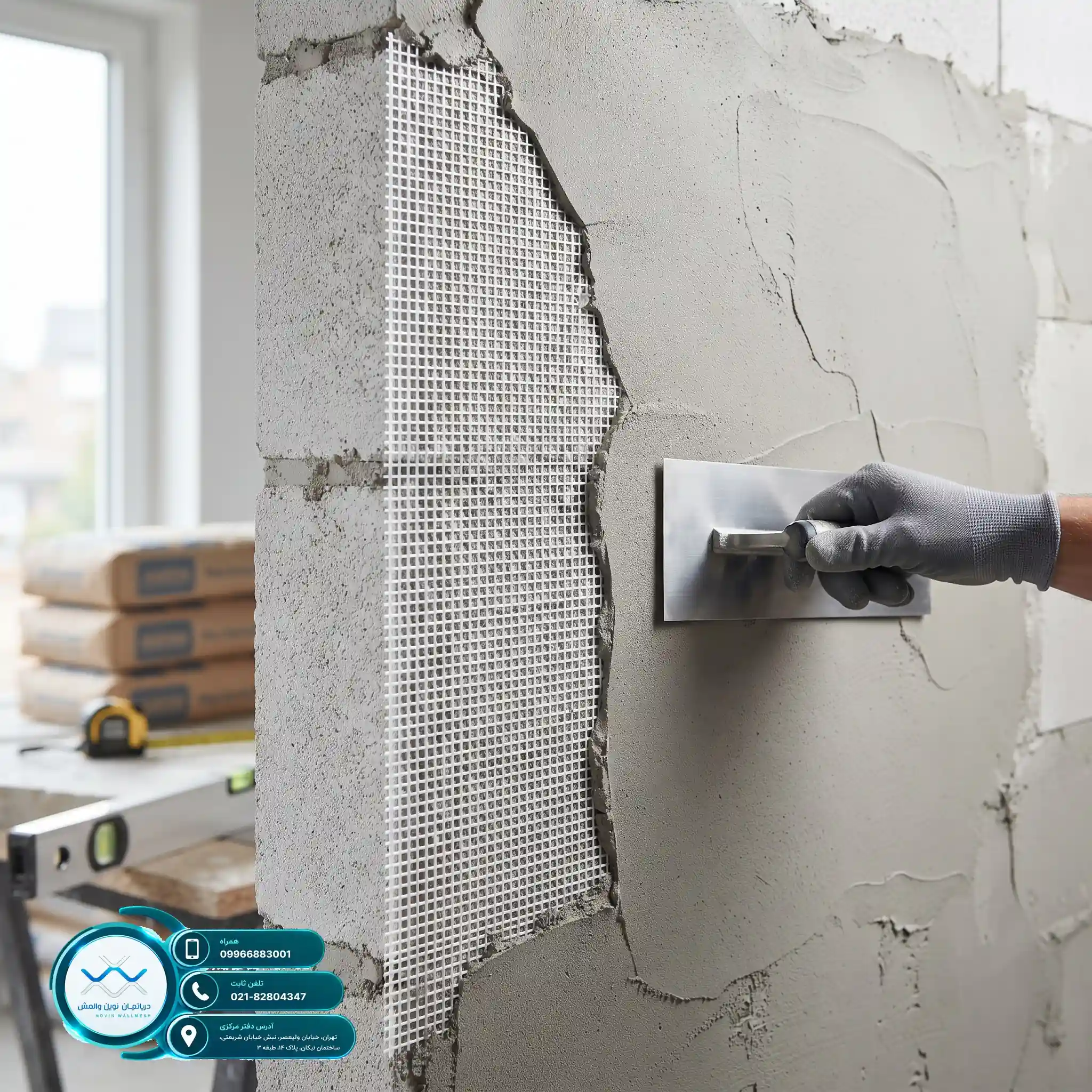کاهش چشمگیر هزینه اجرای وال مش با مش Zr-Glass دپارتمان نوین