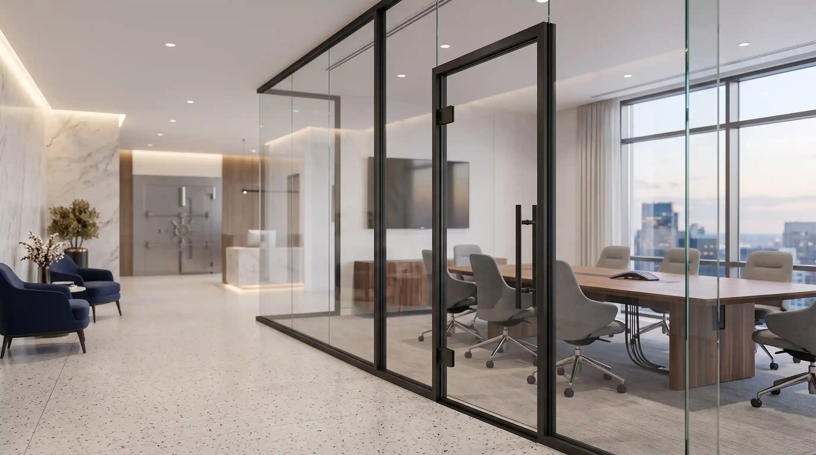 🏢 کاربرد یراق&zwnj;آلات آکوستیک در پروژه&zwnj;های بانکی و اداری حساس