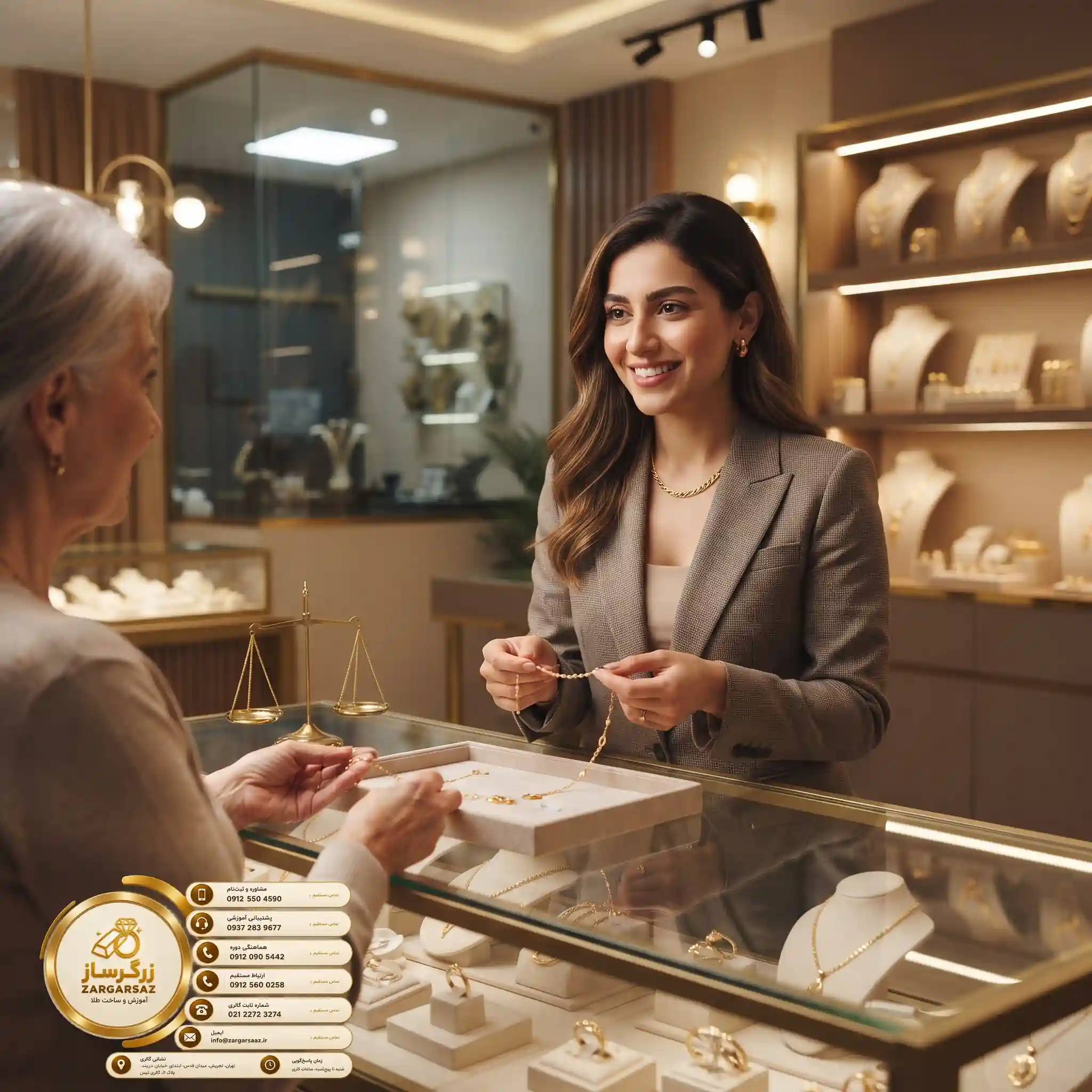 آموزش طلافروشی برای کسب مهارت‌های کلیدی در بازار پر رونق طلا