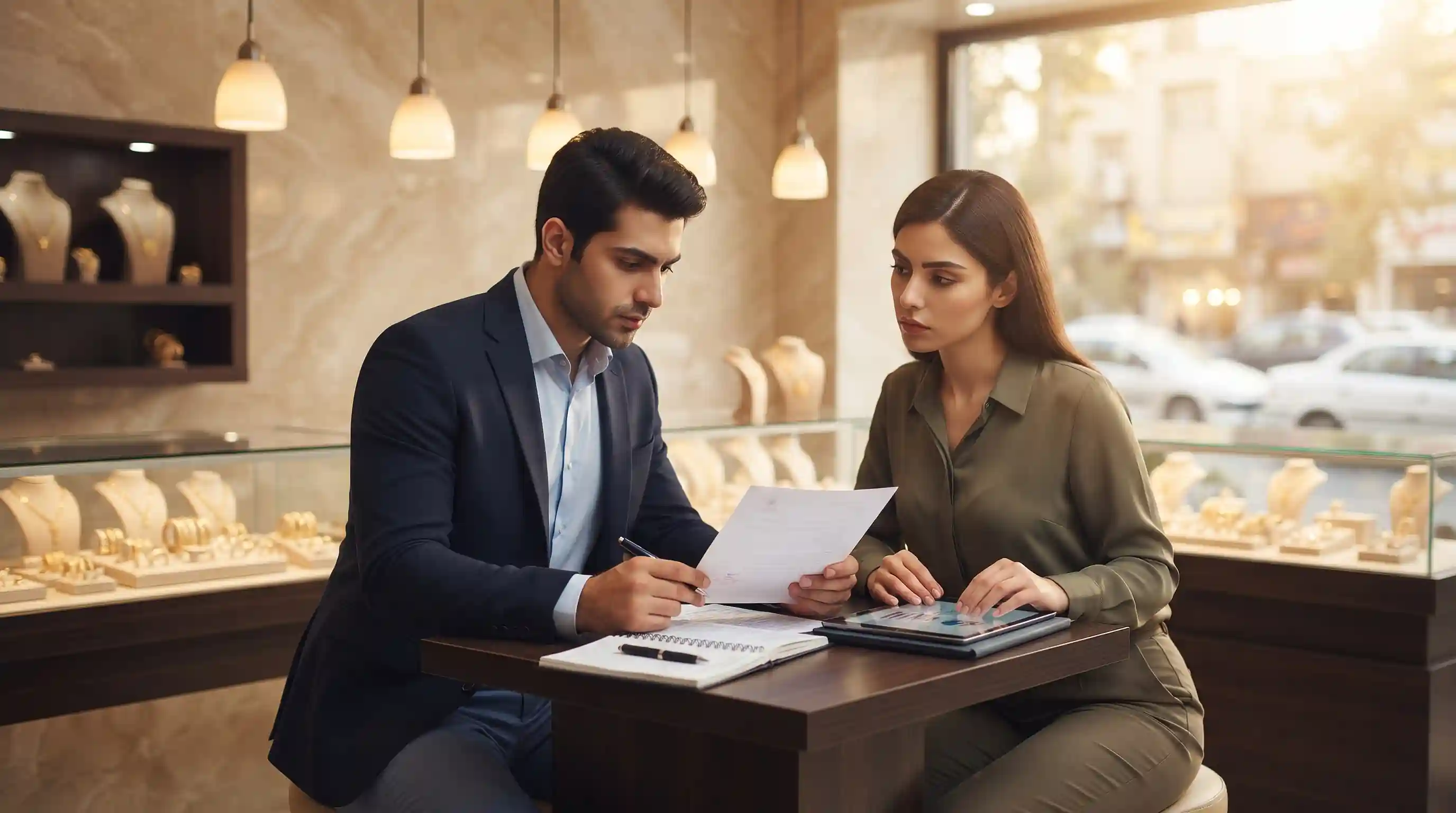 🛡️ امنیت، ایمنی و مدیریت ریسک در مغازه طلافروشی