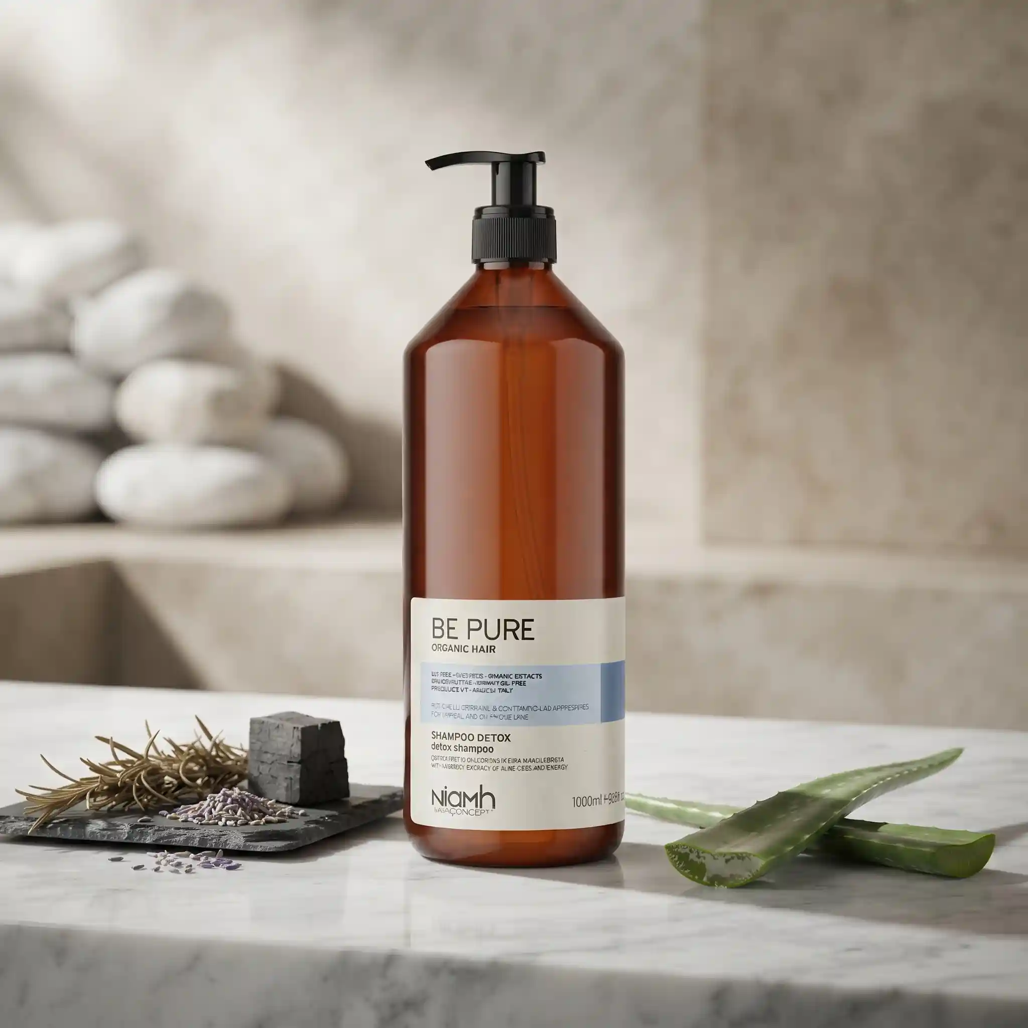 پاکسازی آلودگی ها با شامپو دتوكس بی پیور 1000 میل | be pure