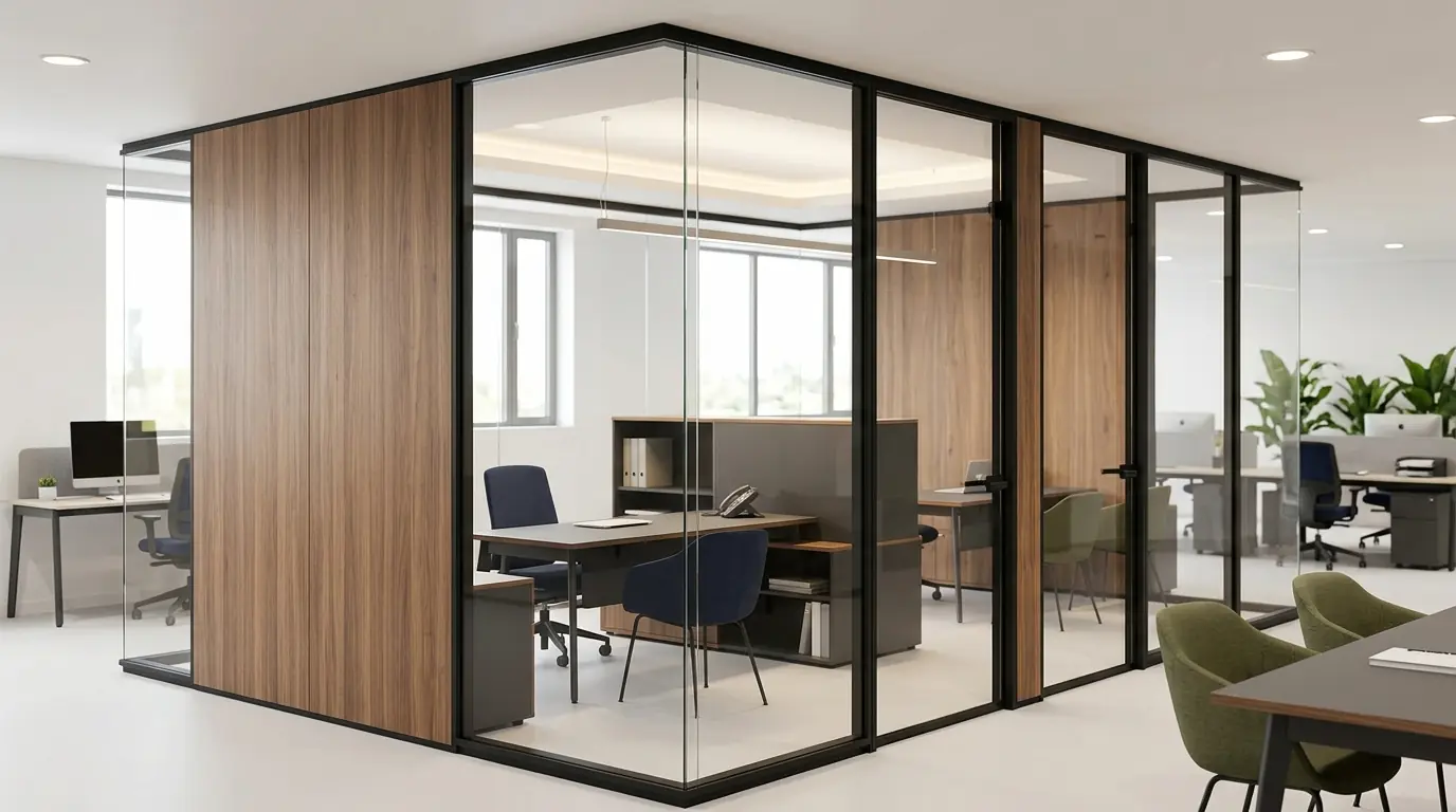 📐 فرآیند طراحی، مهندسی و اجرای تخصصی پارتیشن اداری