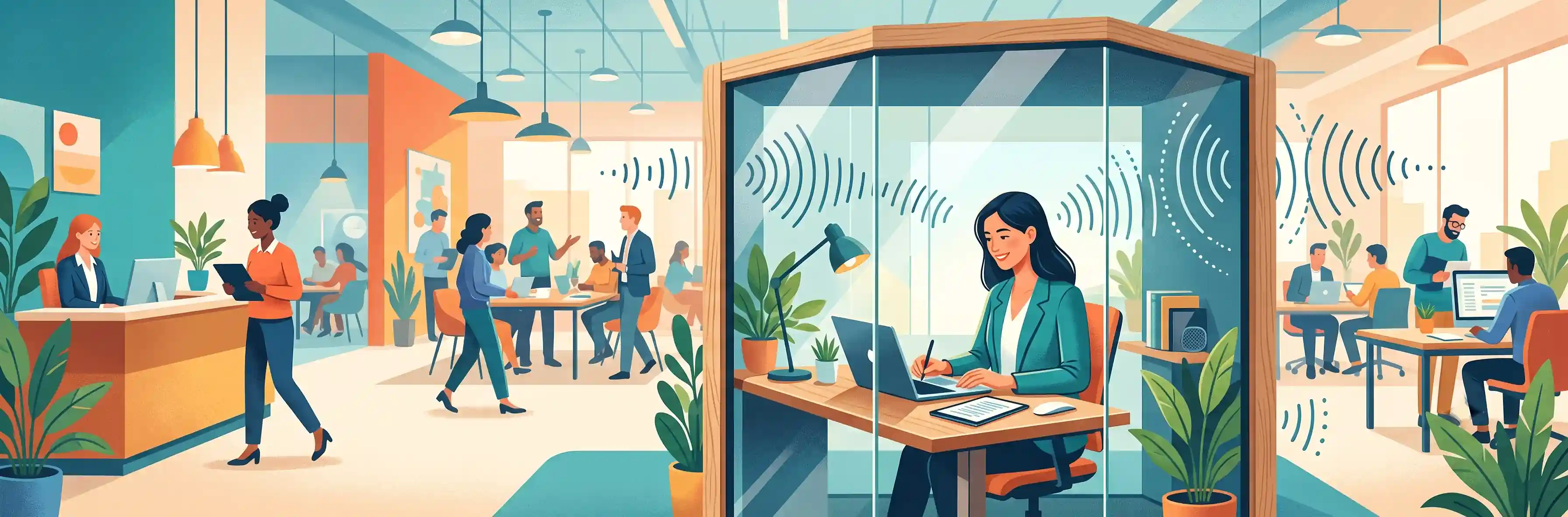 🤫 عایق&zwnj;بندی صوتی و حفظ حریم خصوصی در محیط&zwnj;های کاری