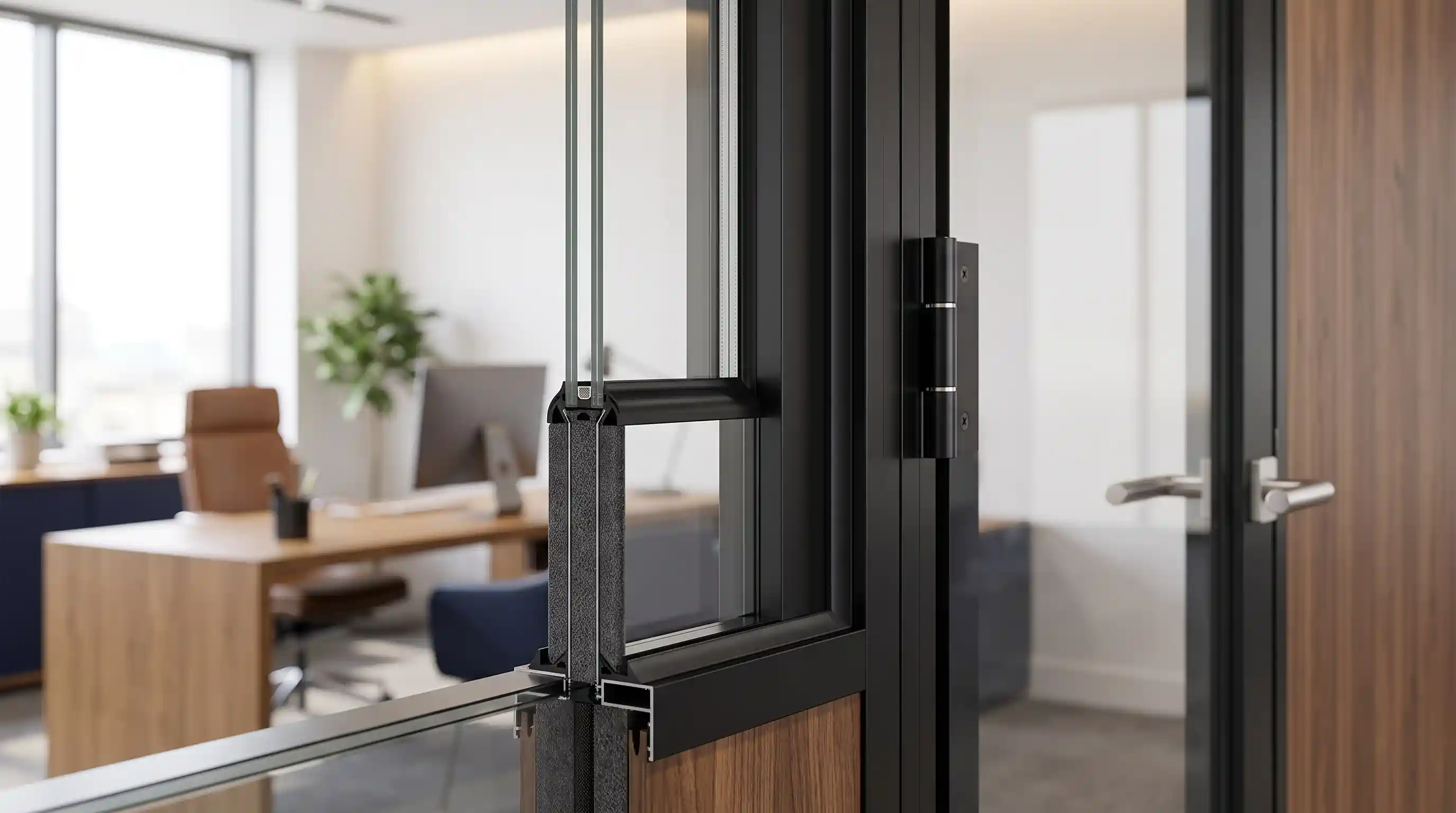 🛠 نوارها و گسکت&zwnj;های هوابندی و آکوستیک در پارتیشن اداری