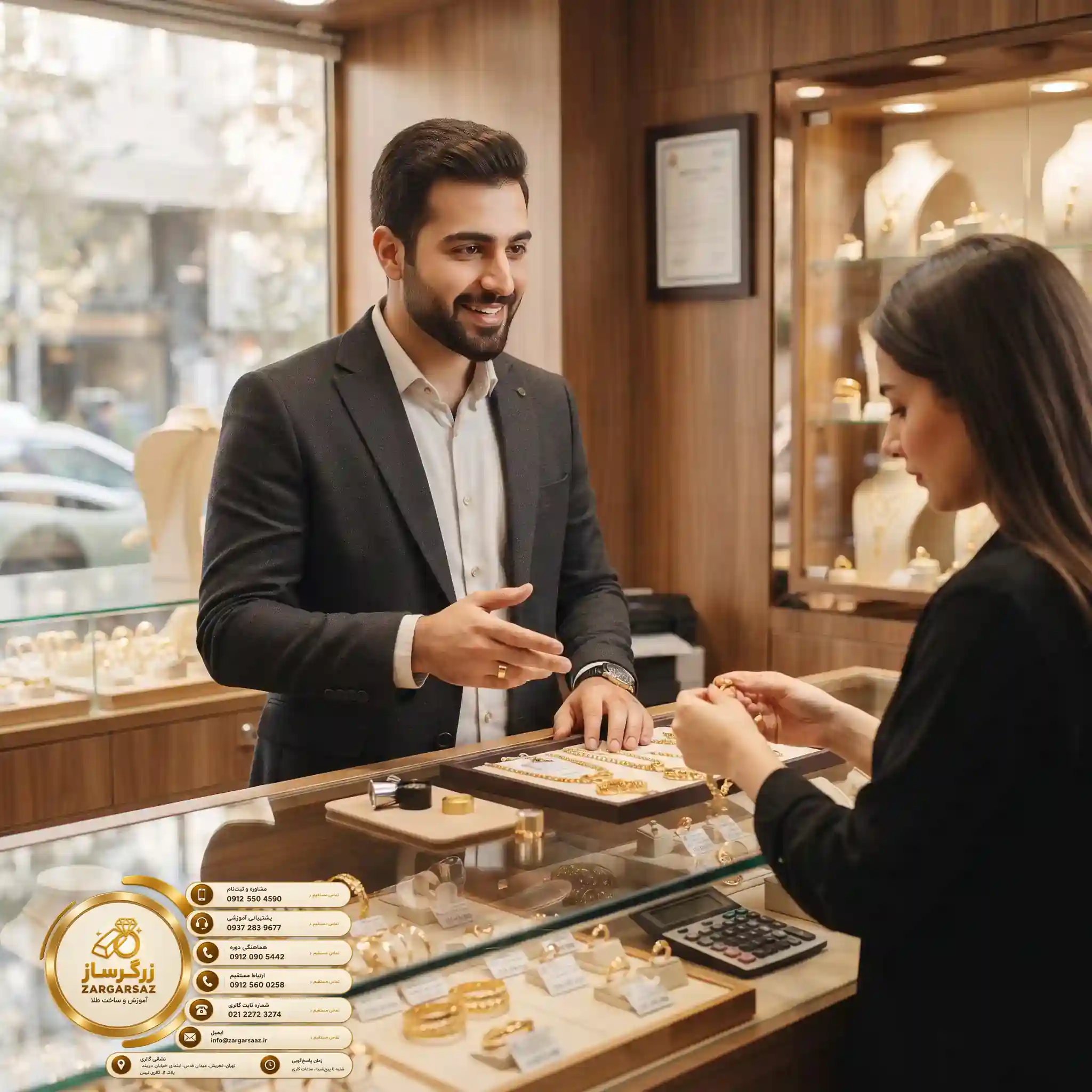 آموزش طلافروشی از پایه تا سطح مدیریت بازار