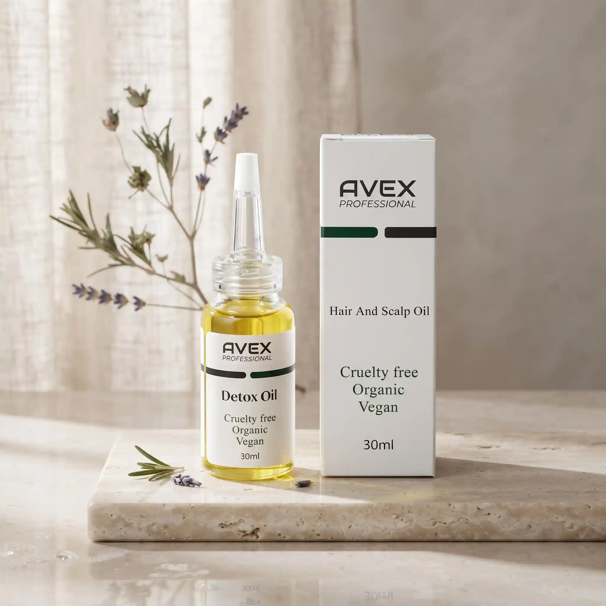 اویل دتوکس سم زدا اوکس | AVEX Professional Detoxifying Oil با فرمول گیاهی و وگان