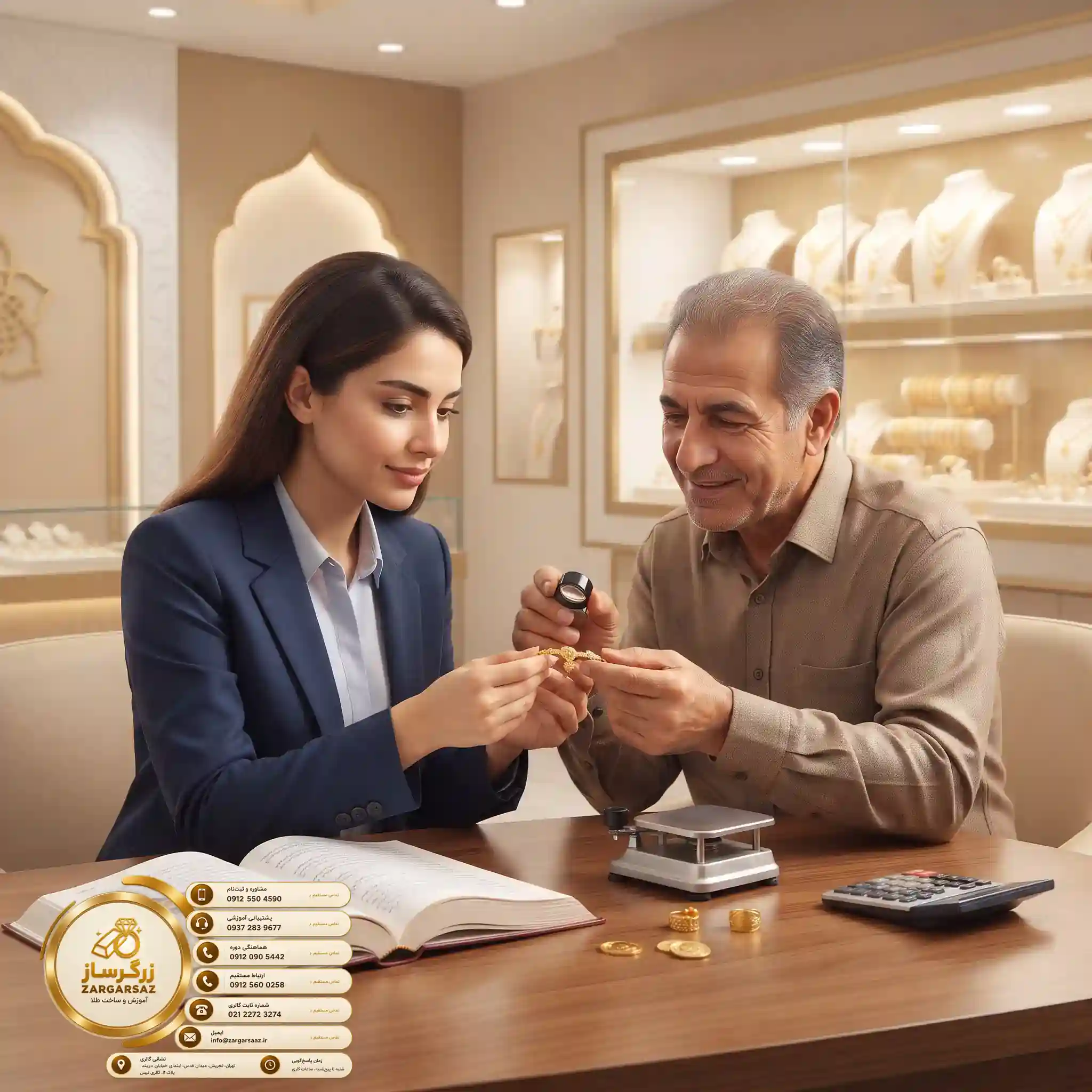 رازهای خرید و فروش طلا در کلاس آموزش طلافروشی نوین