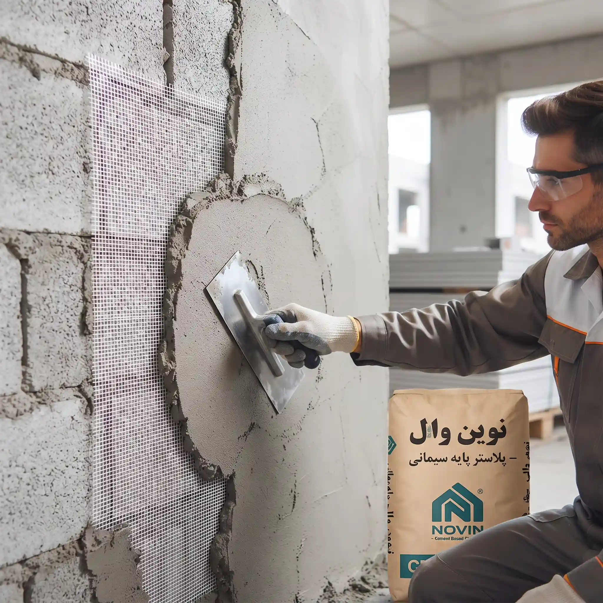 خرید پلاستر پایه سیمانی نوین وال مش با بهترین قیمت بازار امروز