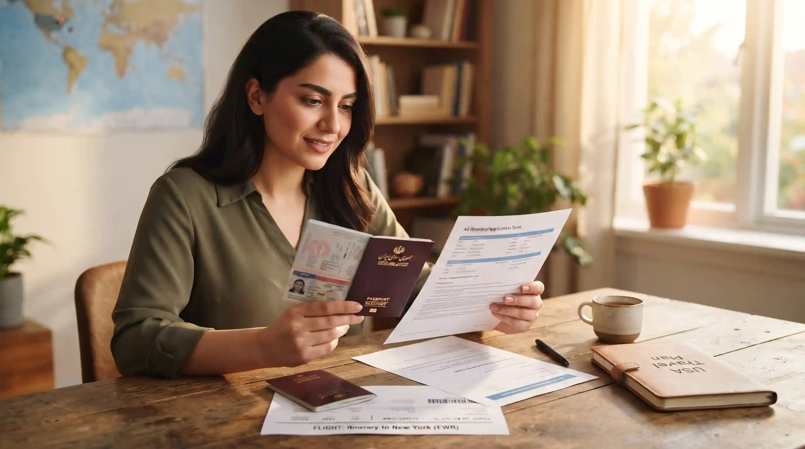 ✈️ سوالات مرتبط با هدف از سفر و برنامه تورسیتی در آمریکا