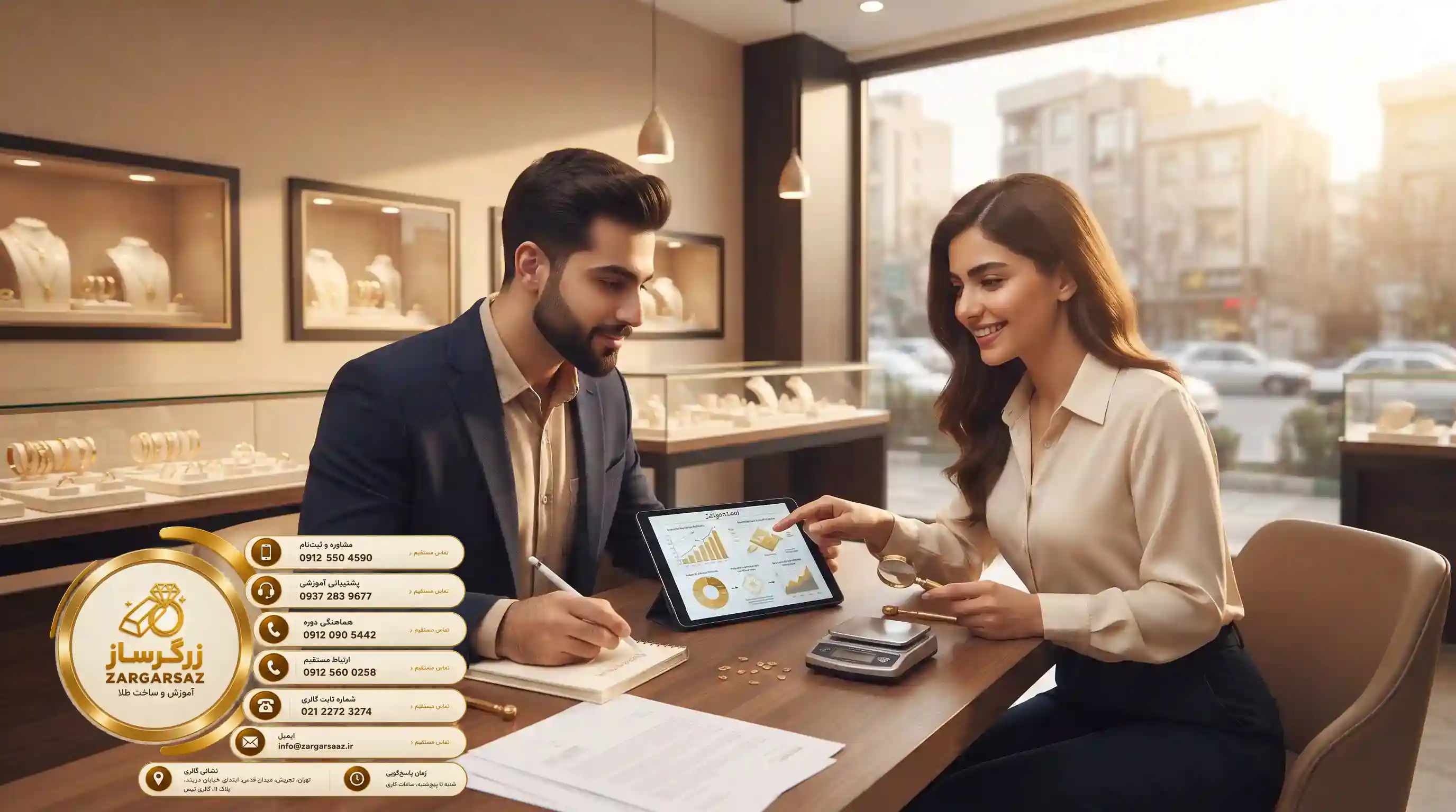 ثبت نام در دوره آموزش طلافروشي زرگرساز براي بازار كار