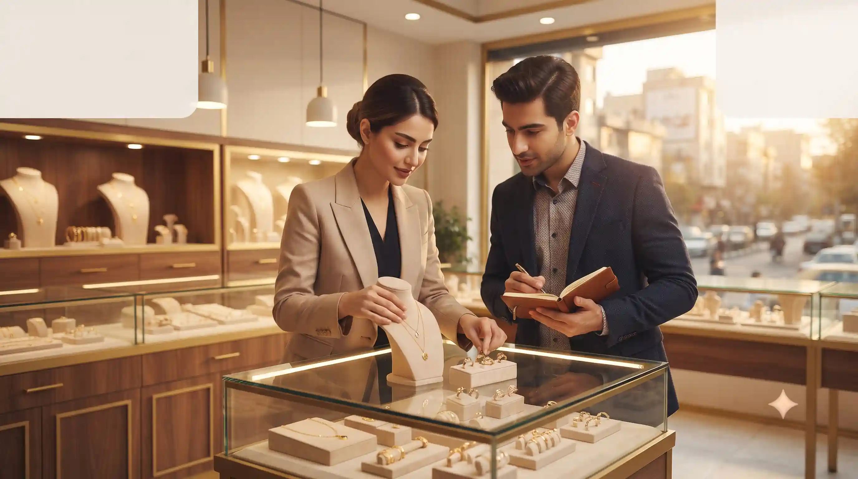 🏬 اصول مدیریت ویترین و چیدمان روانشناختی طلافروشی