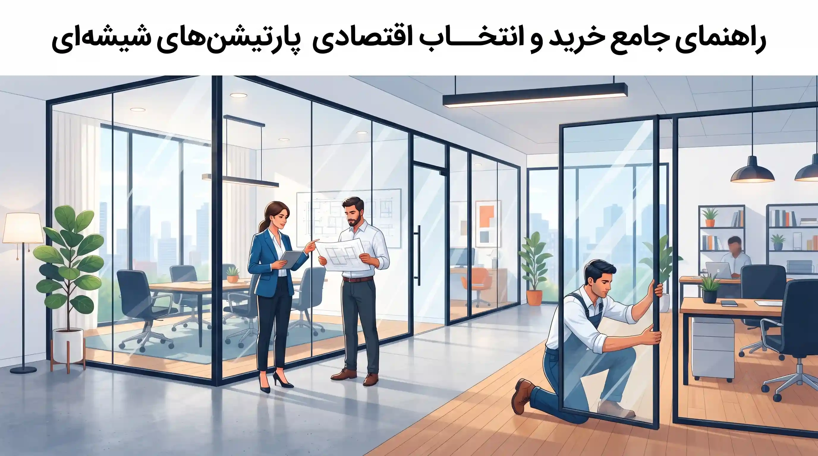 🎯 راهنمای جامع خرید و انتخاب اقتصادی پارتیشنهای شیشهای