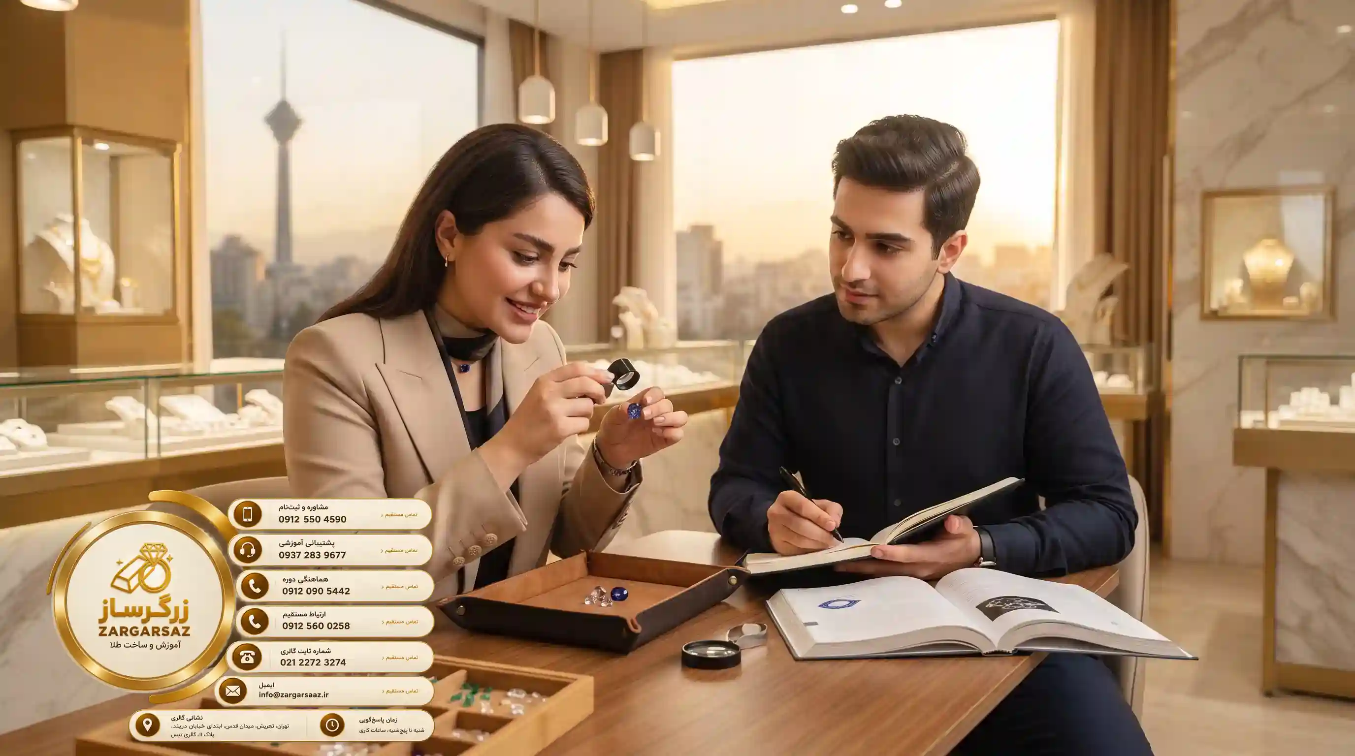 آشنايي با انواع سنگ‌هاي قيمتي در دوره طلافروشي