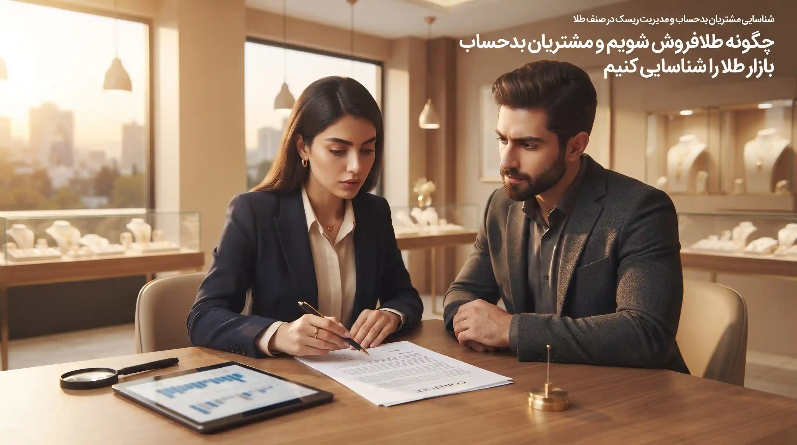⚠️ شناسایی مشتریان بدحساب و مدیریت ریسک در صنف طلا