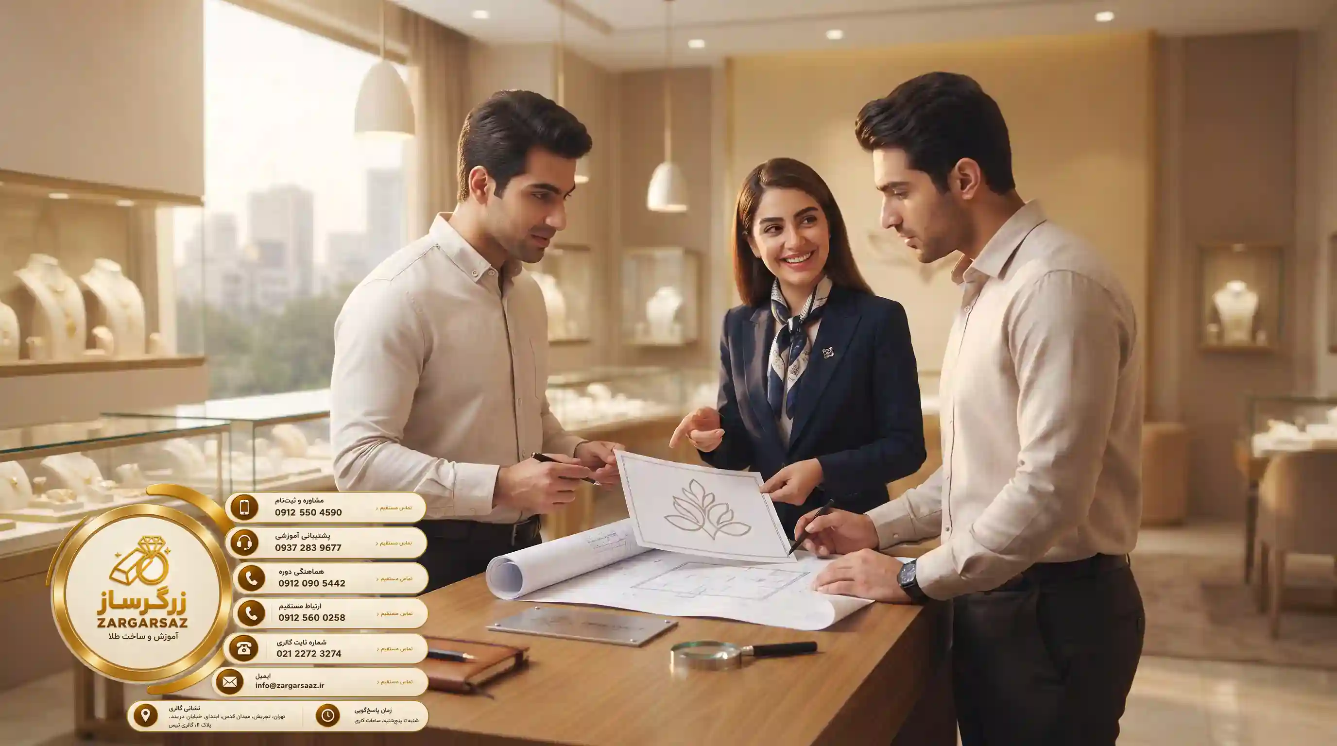 تدريب تجارة الذهب: لافتة وعلامات تجارية جذابة لمحلات الذهب