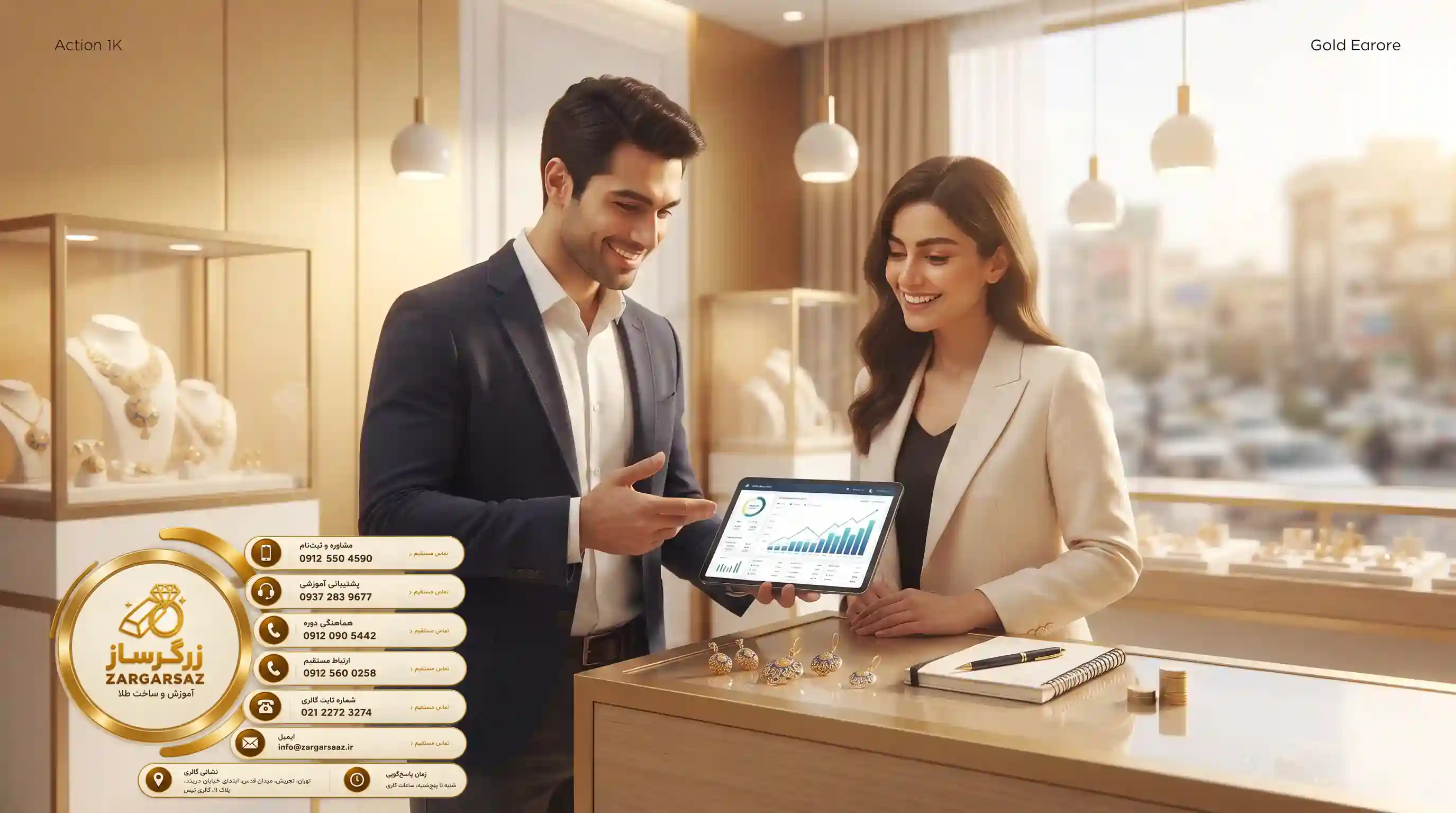 ???? بازاريابي و فروش تخصصي زيورآلات ميناكاري در بازار مدرن