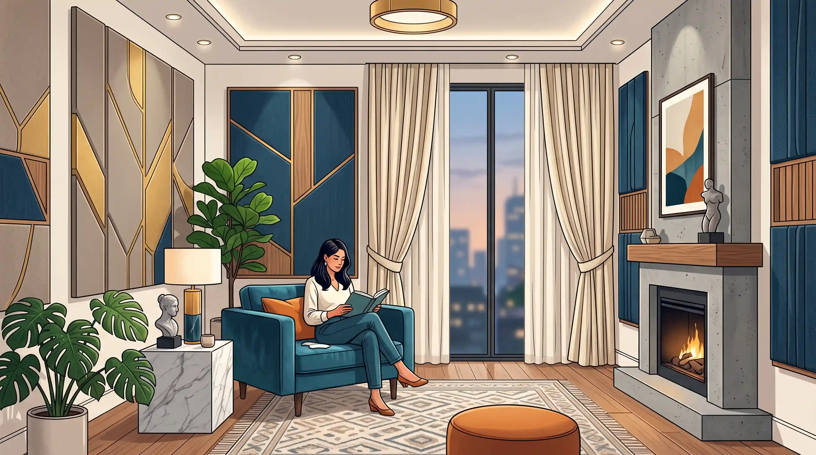 🤫 ویژگی&zwnj;های آکوستیک و عایق صدا در طراحی لوکس