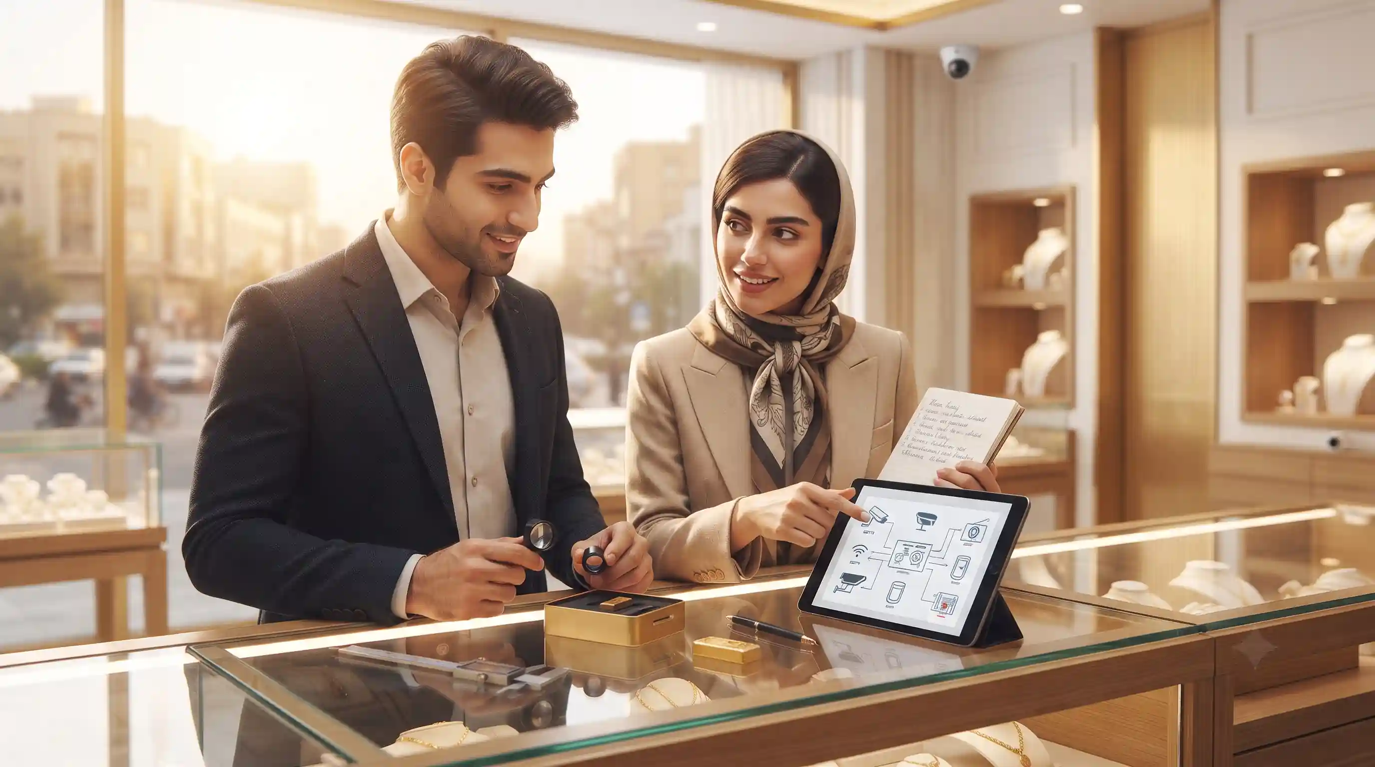 🔐 انواع سیستمهای امنیتی و ضدسرقت مدرن برای گالری طلا