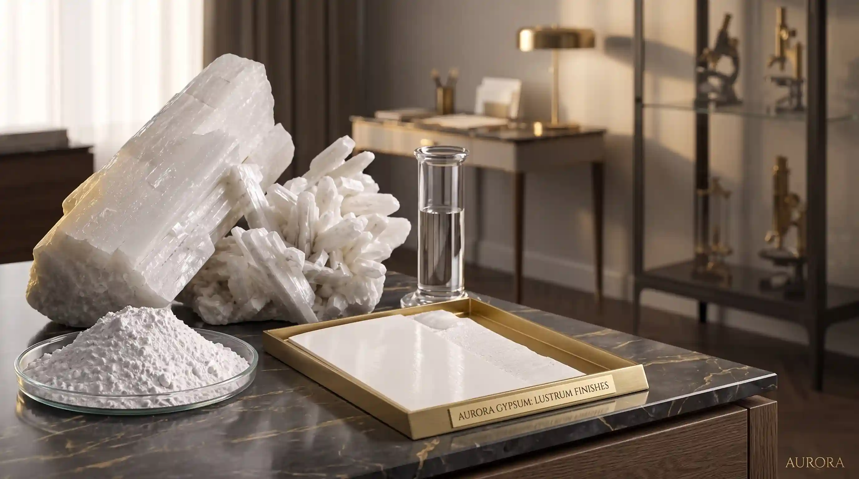 Chemical Structure and Physical Properties of White Barite