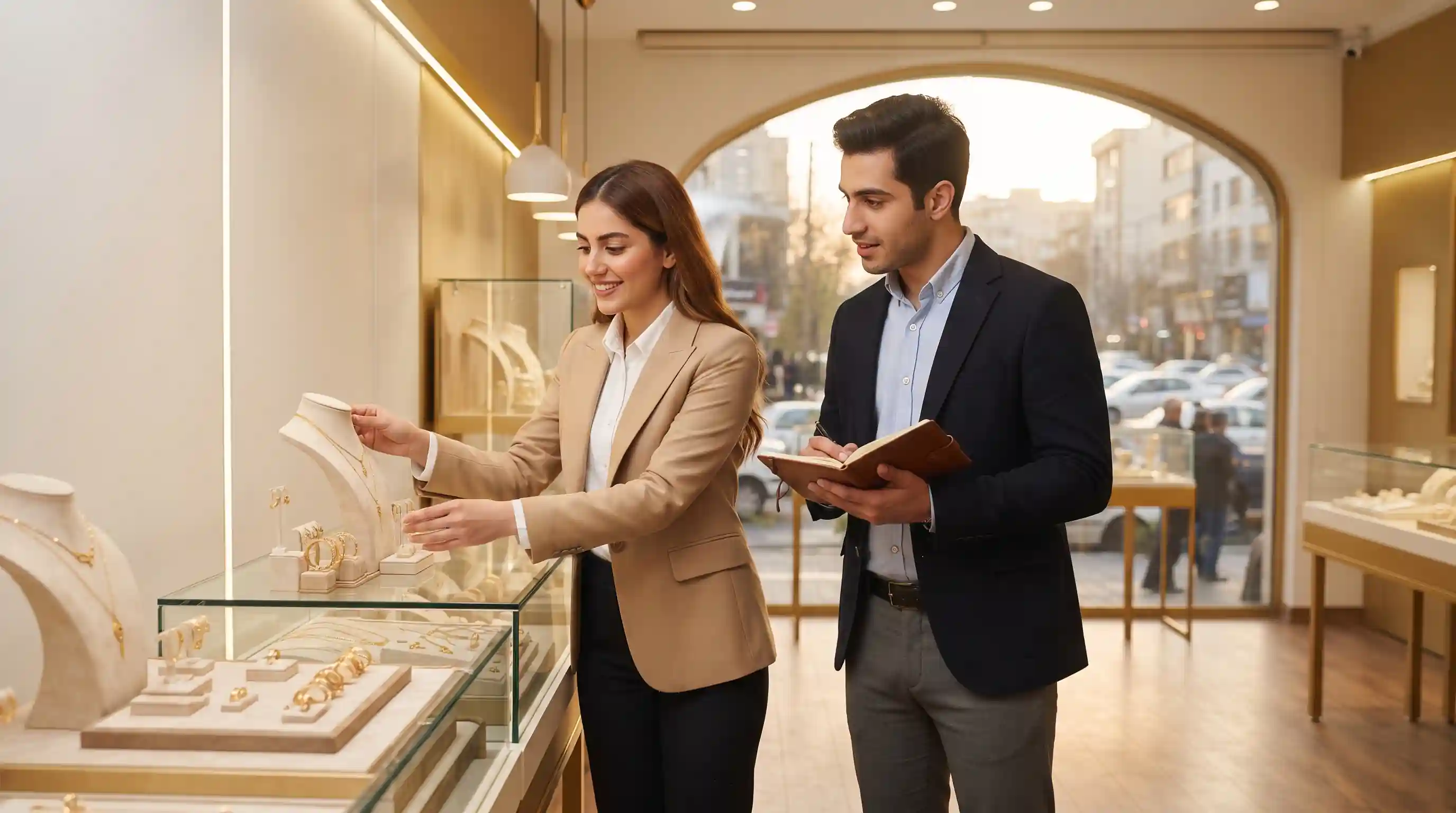 🏪 مدیریت ویترین و چیدمان؛ کلید پنهان ارتقای فروش طلا