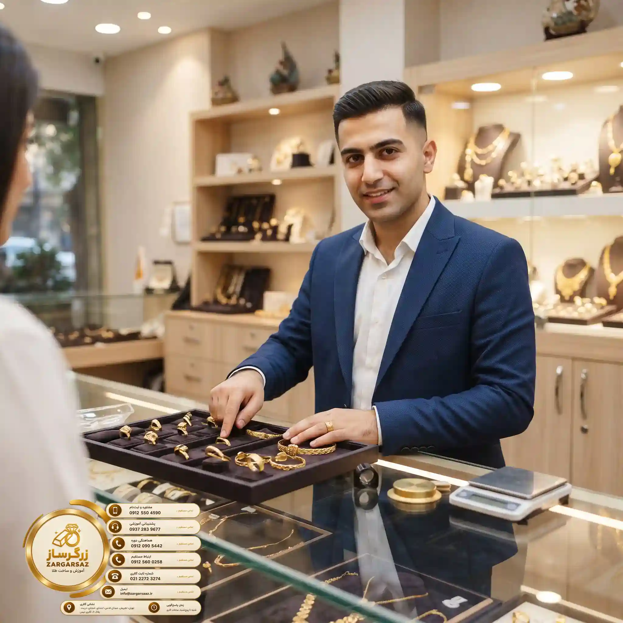 آموزش طلافروشی بر اساس استانداردهای روز دنیا