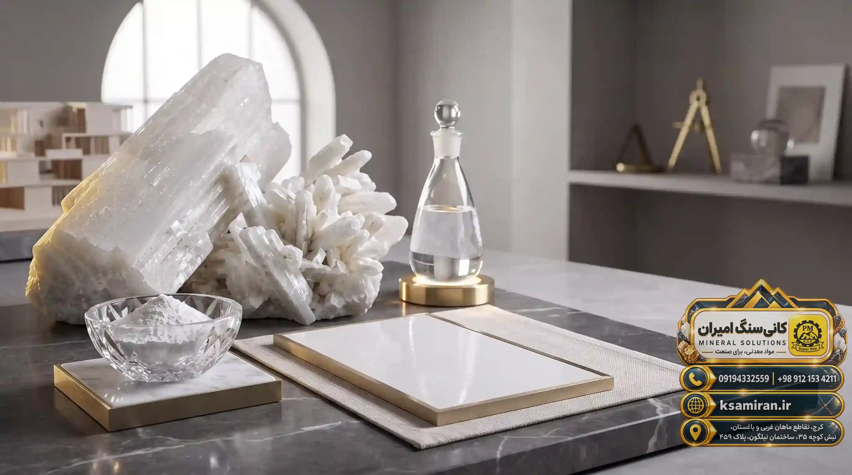 Technical characteristics and physical specifications of white barite