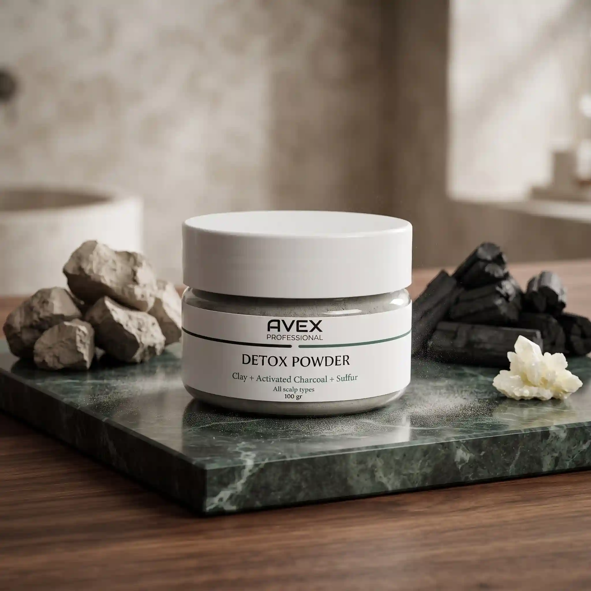 با پودر دتوکس اوکس | avex-detox-powder سم‌زدایی عمیق اسکالپ را تجربه کنید