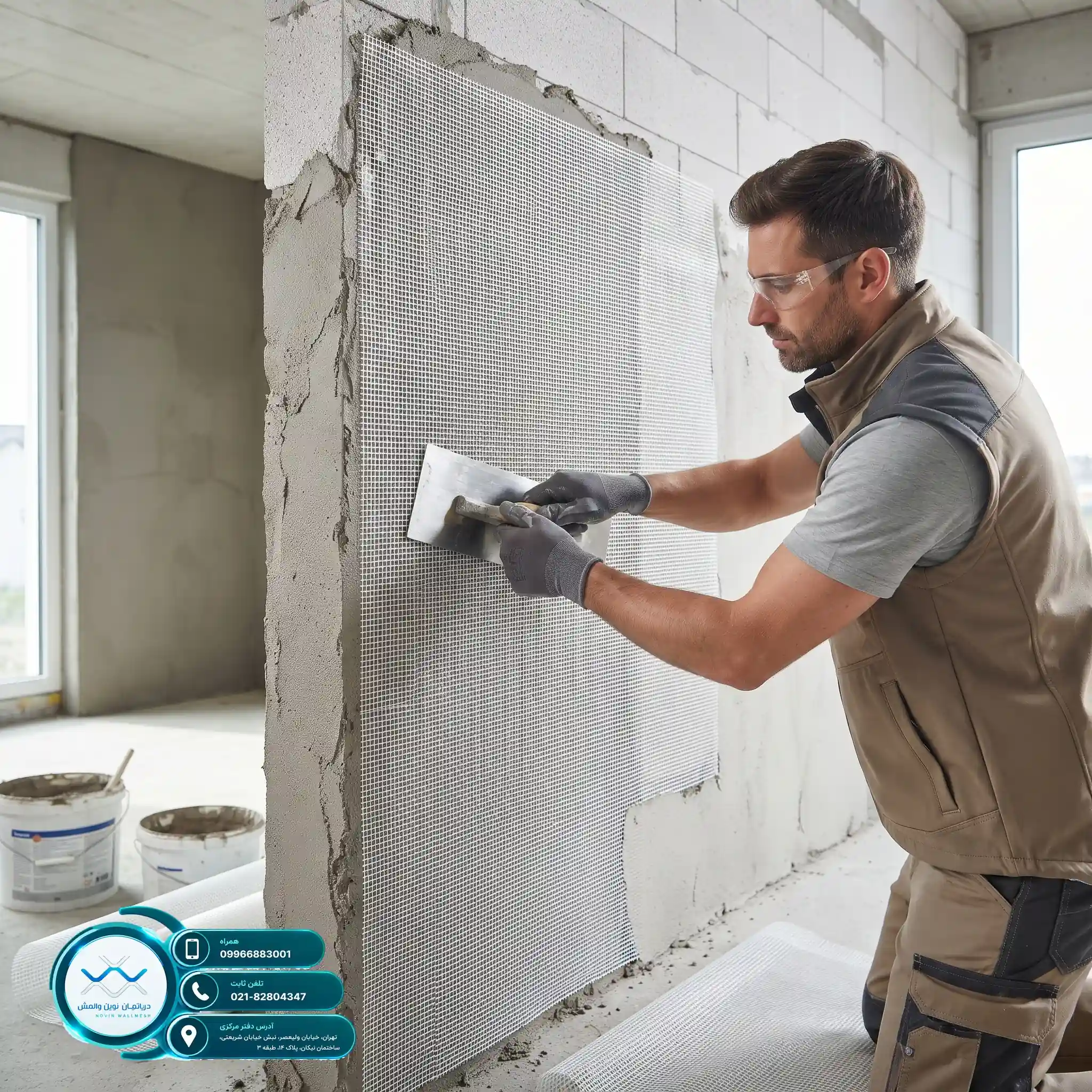 کاهش چشمگیر هزینه اجرای وال مش با مش Zr-Glass دپارتمان
