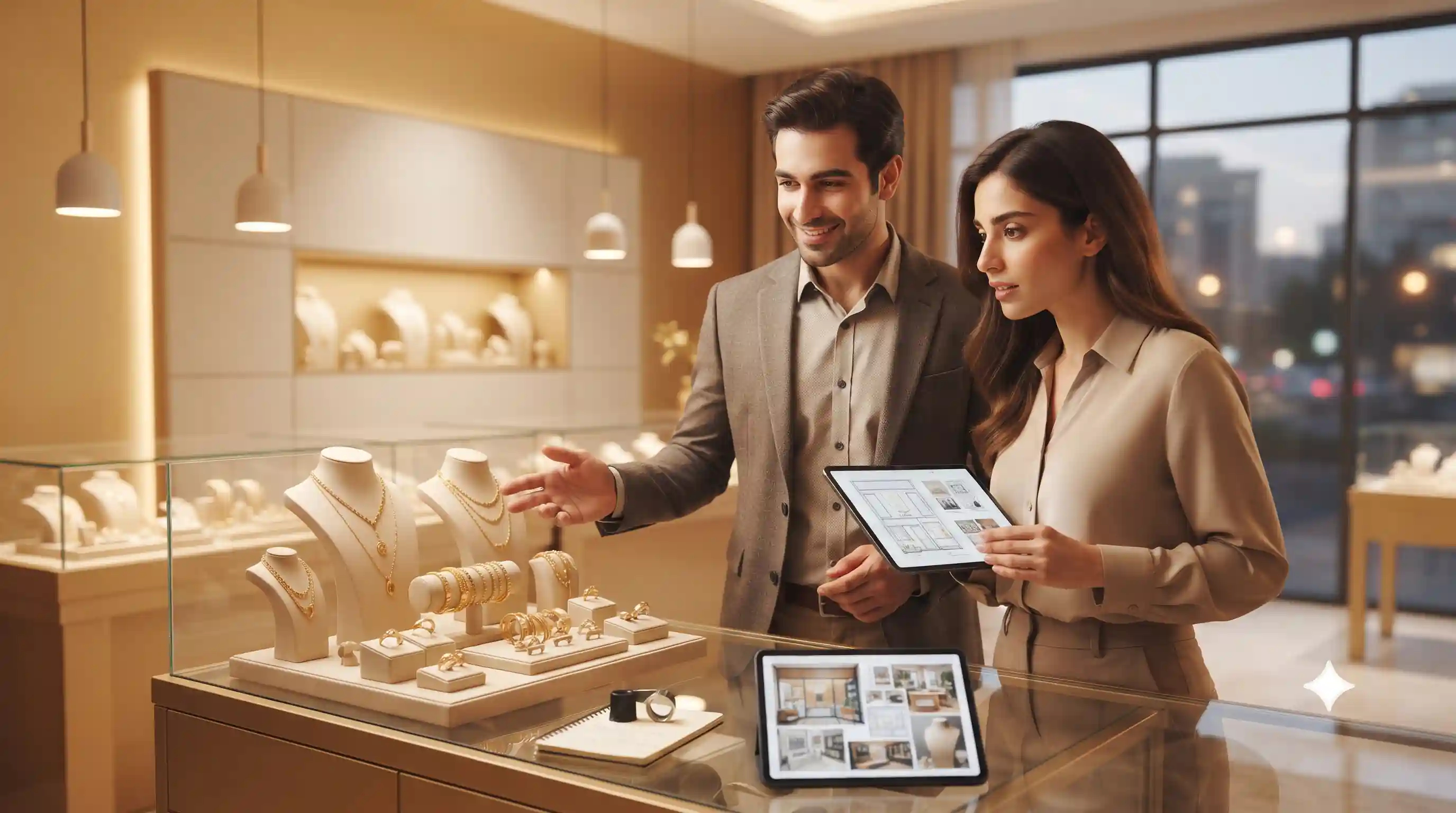 🏬 چیدمان ویترین و تبلیغات محیطی جذاب