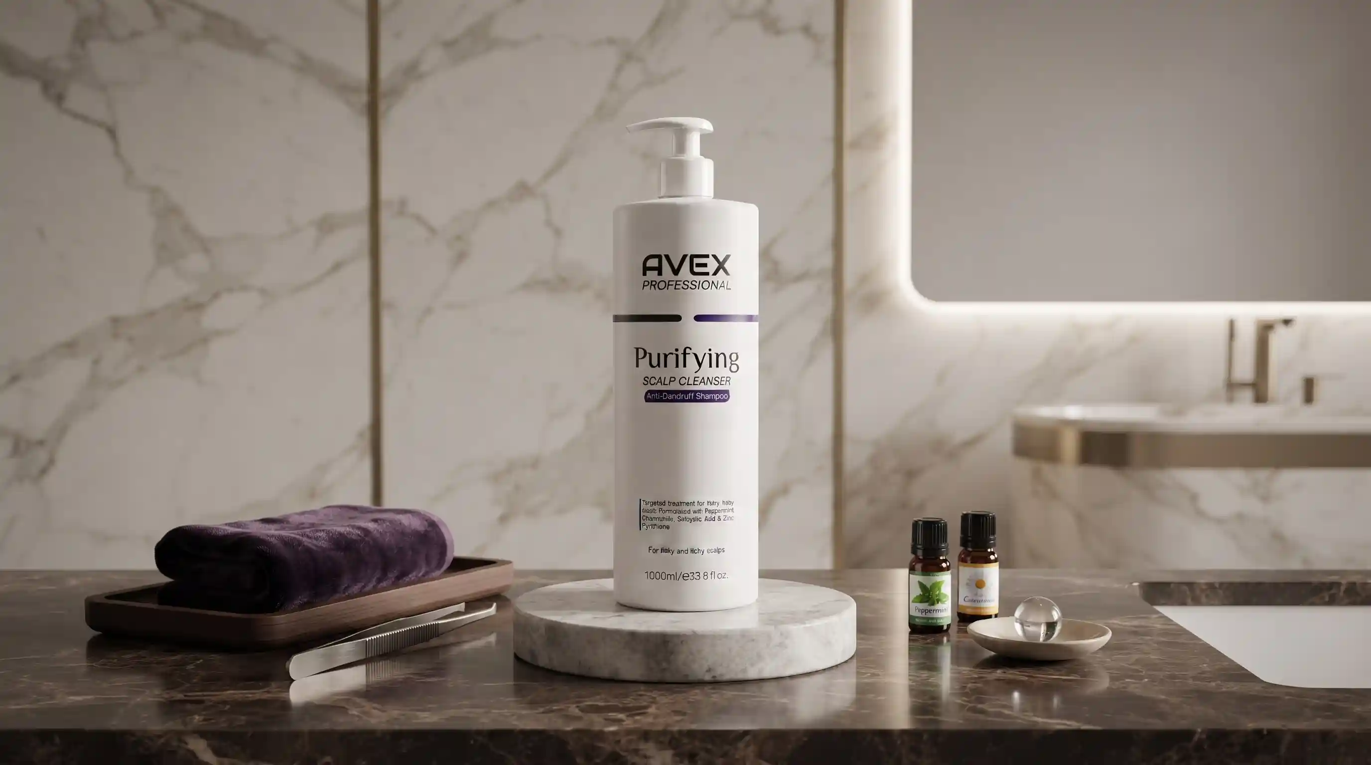 بررسی ترکیبات کلیدی و مکانیسم اثر شامپو پیوریفایینگ AVEX