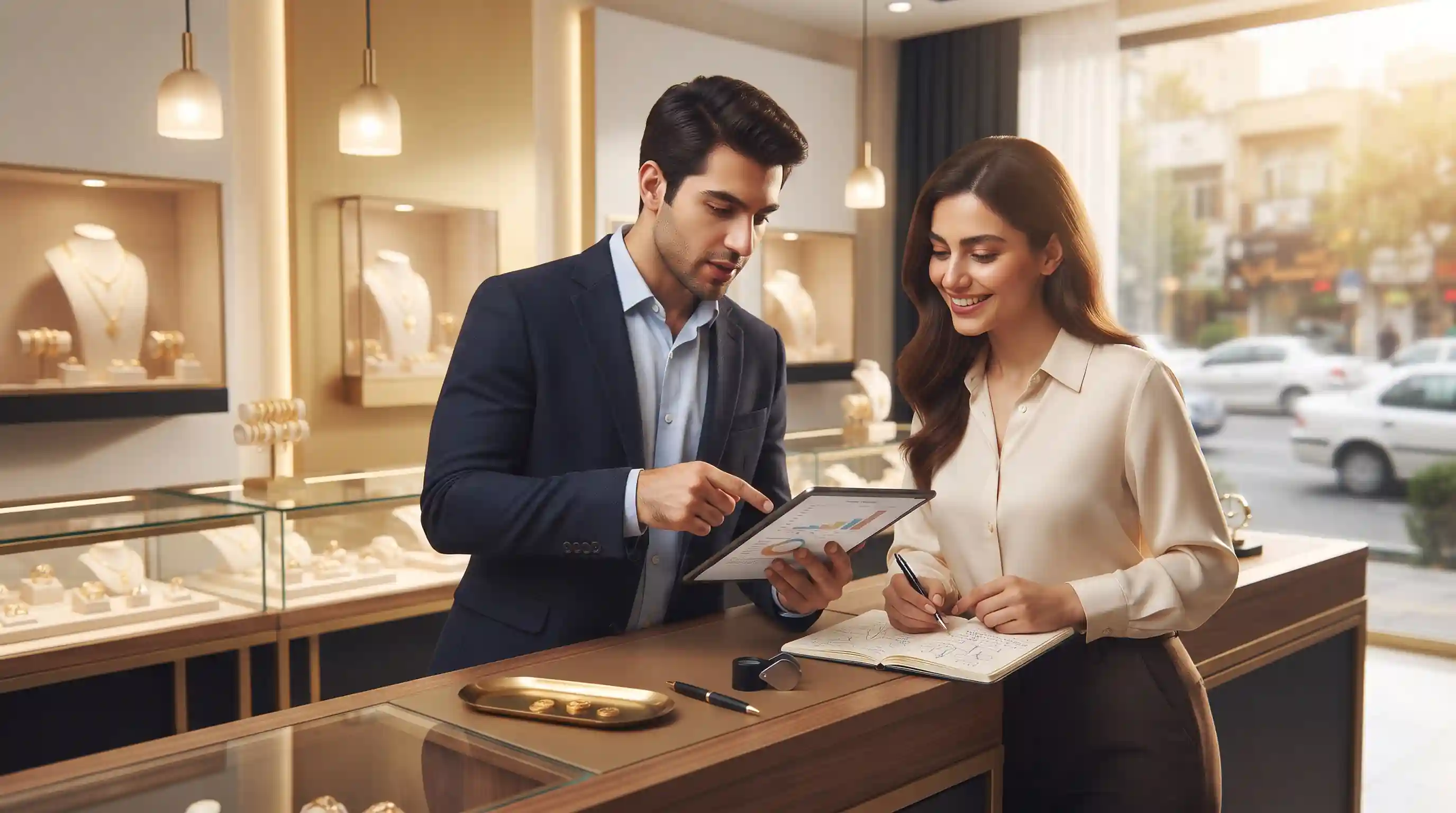 🎯 اصول فروش، بازاریابی و مدیریت ارتباط با مشتری در طلافروشی