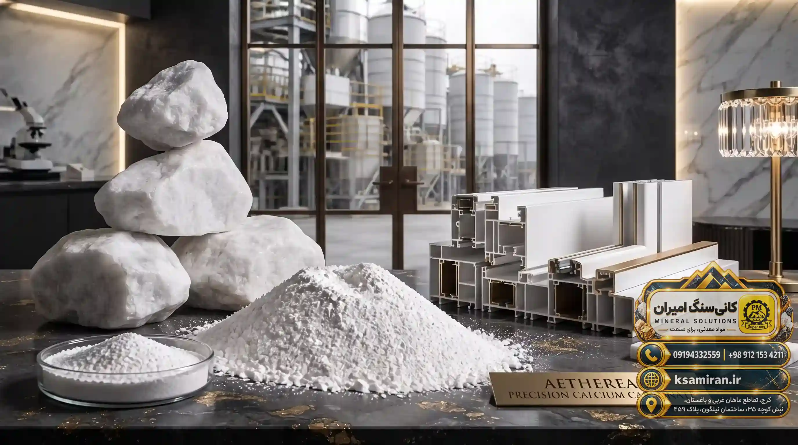The role of calcium carbonate in polymer and PVC industries