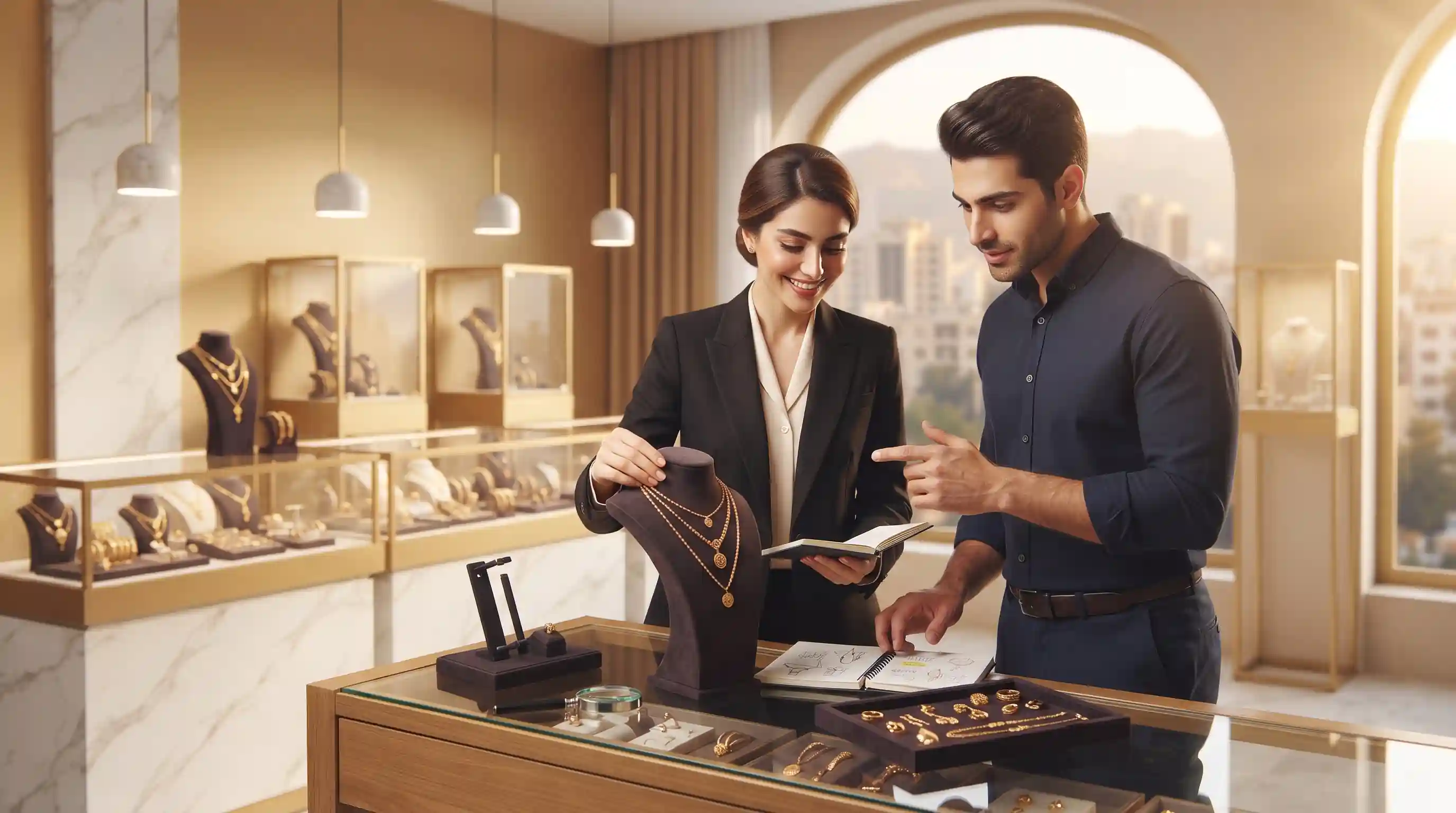 📈 راهکارهای مدیریت ویترین و چیدمان جذاب طلا